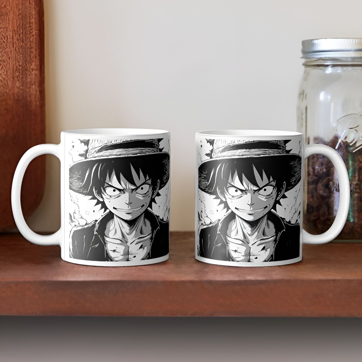 Luffy Manga Design Coffee Mug