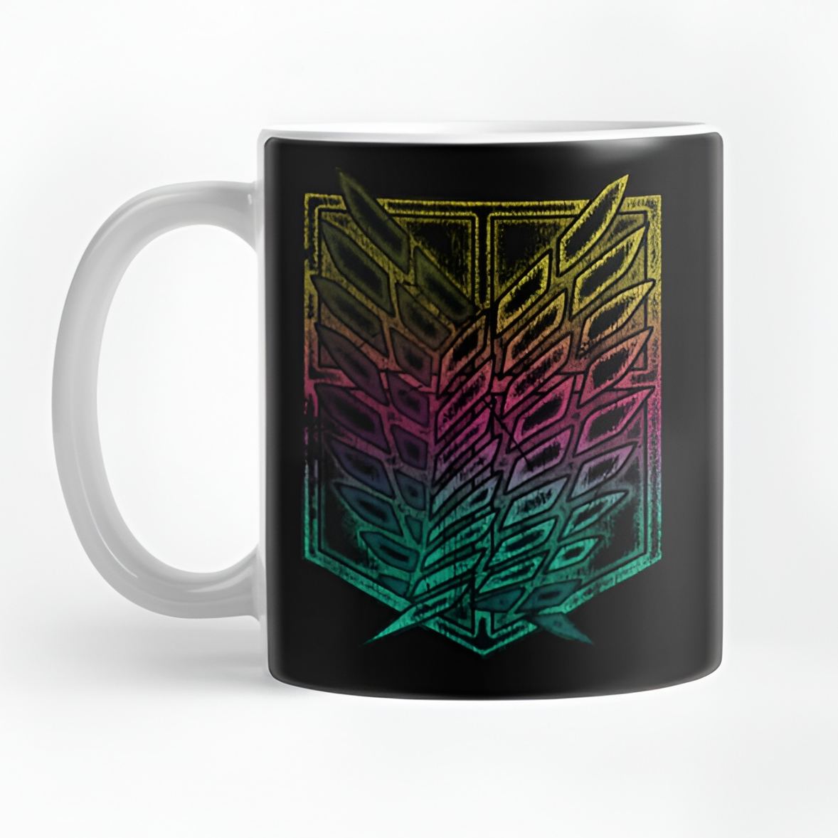 Scout Regiment Emblem Rainbow Graphic Mug