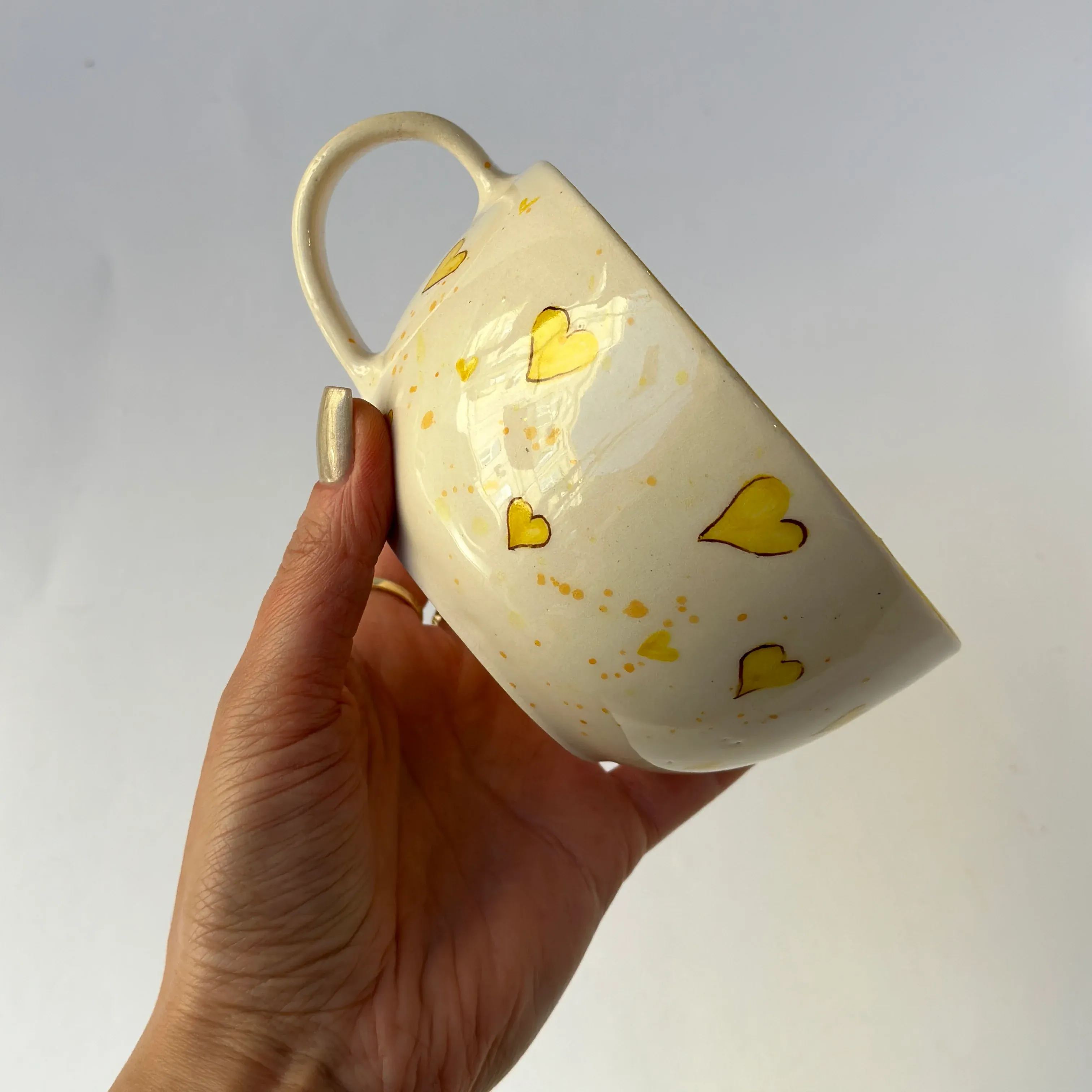 Chick Figurine Sculpted Glossy Cup