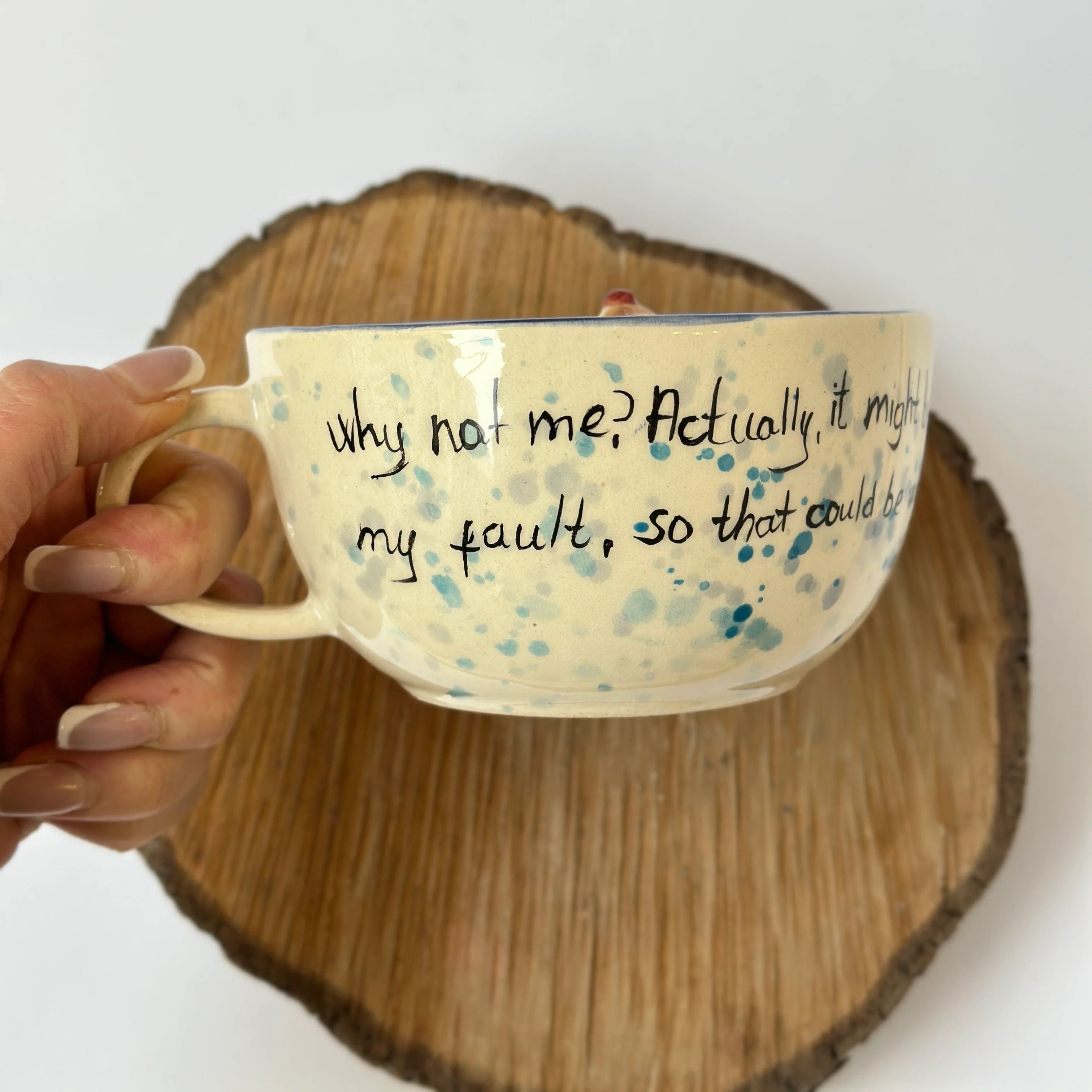 Handmade Sloth Character Ceramic Coffee Mug