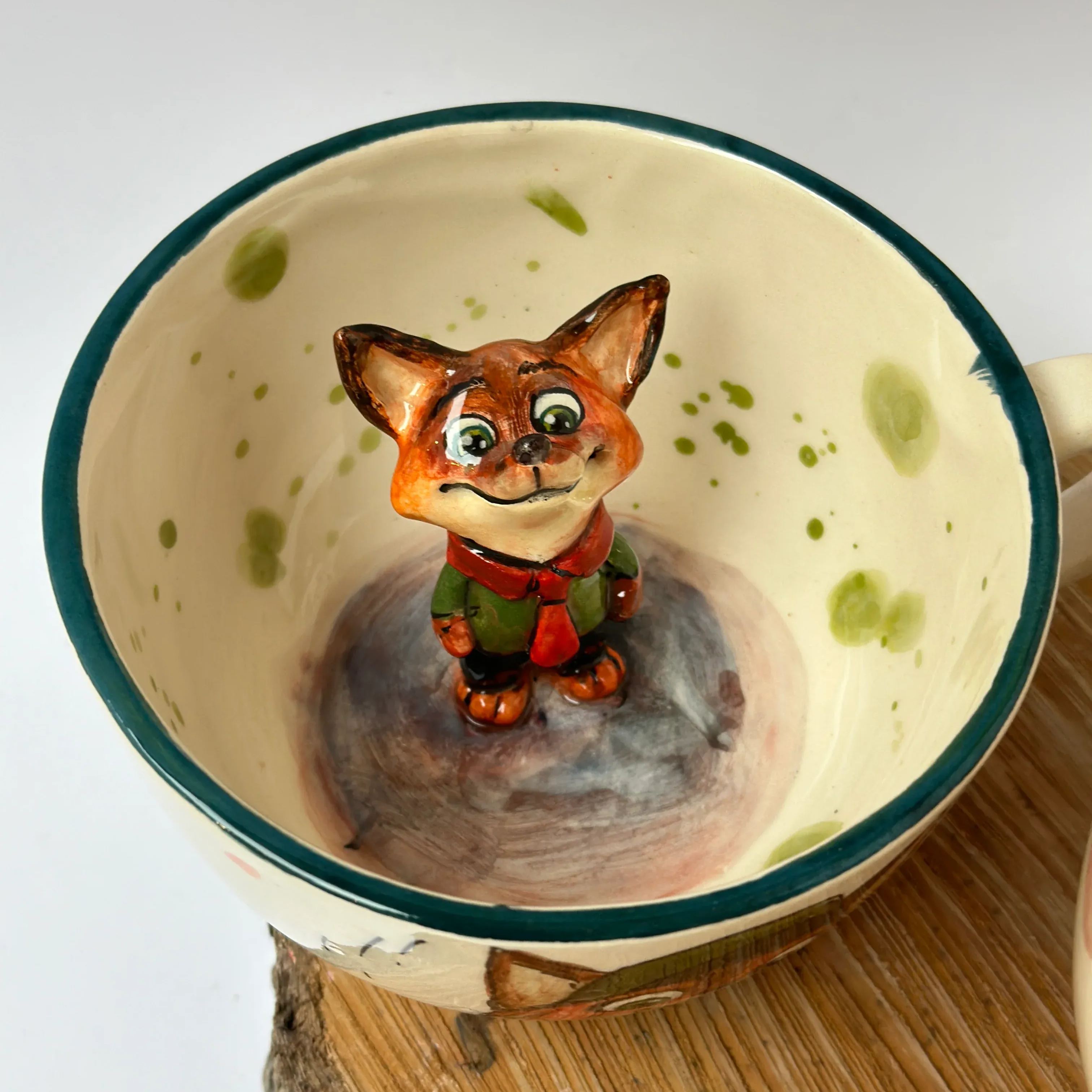 Handmade Ceramic Cartoon Character Coffee Mugs