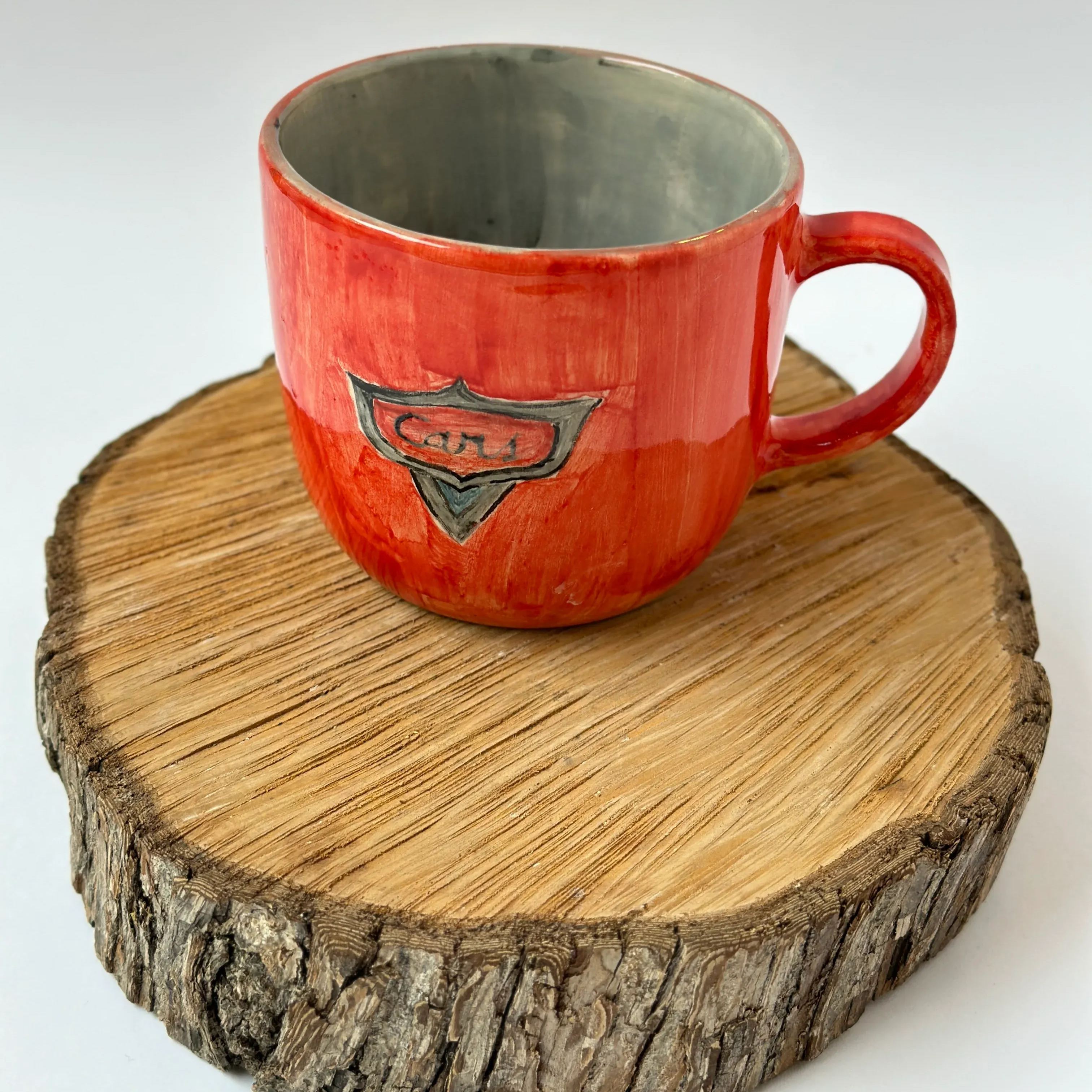 Racing Car Figurine Sculpted Cup