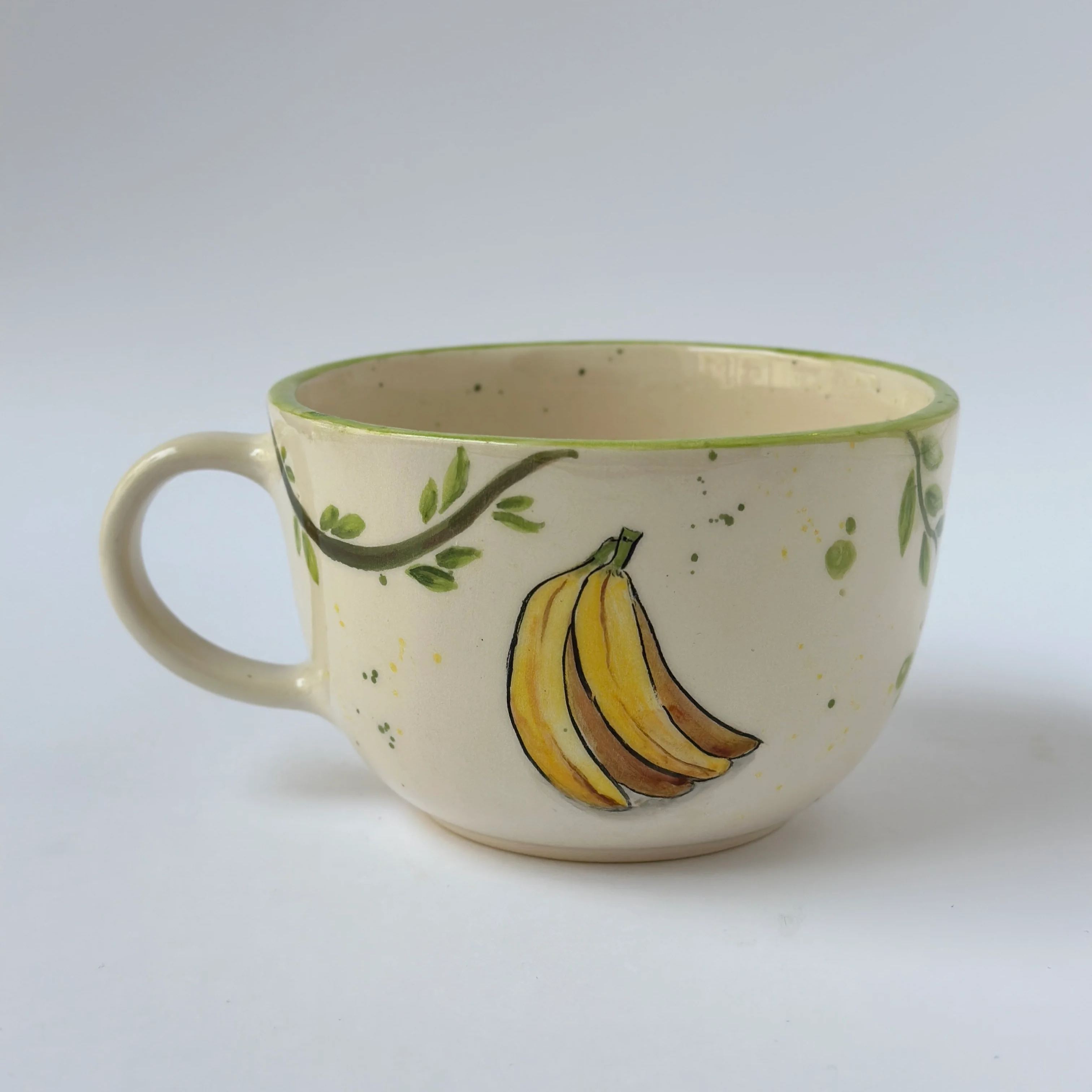 Monkey Figurine Sculpted Glossy Cup