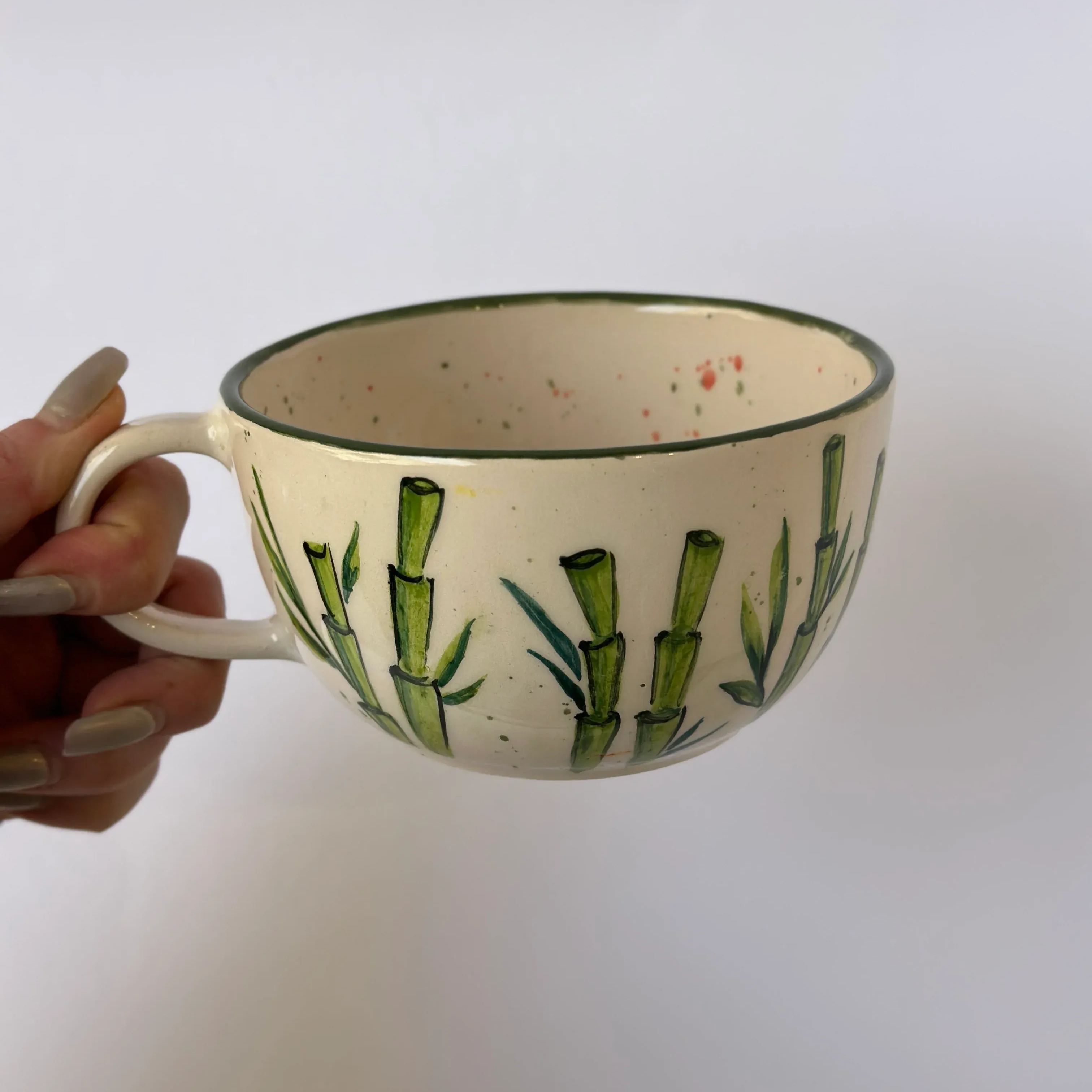 Panda Warrior Figurine Sculpted Cup