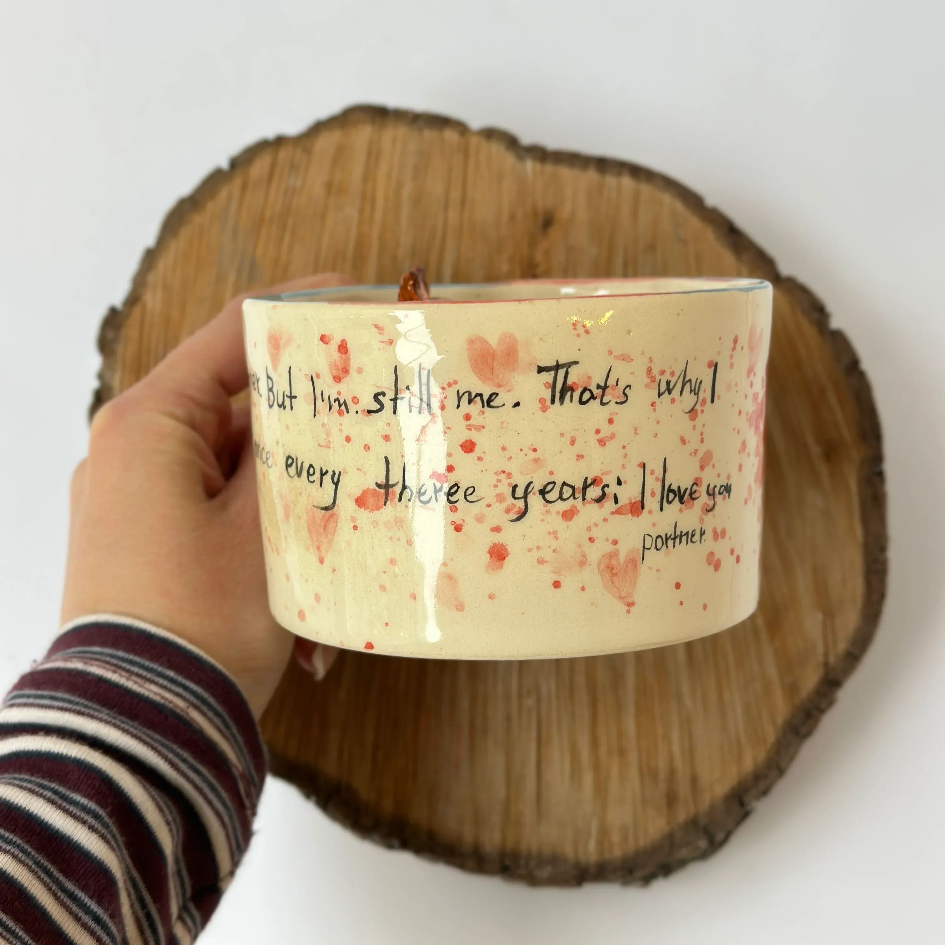 Handmade Ceramic Fox And Rabbit Character Mug