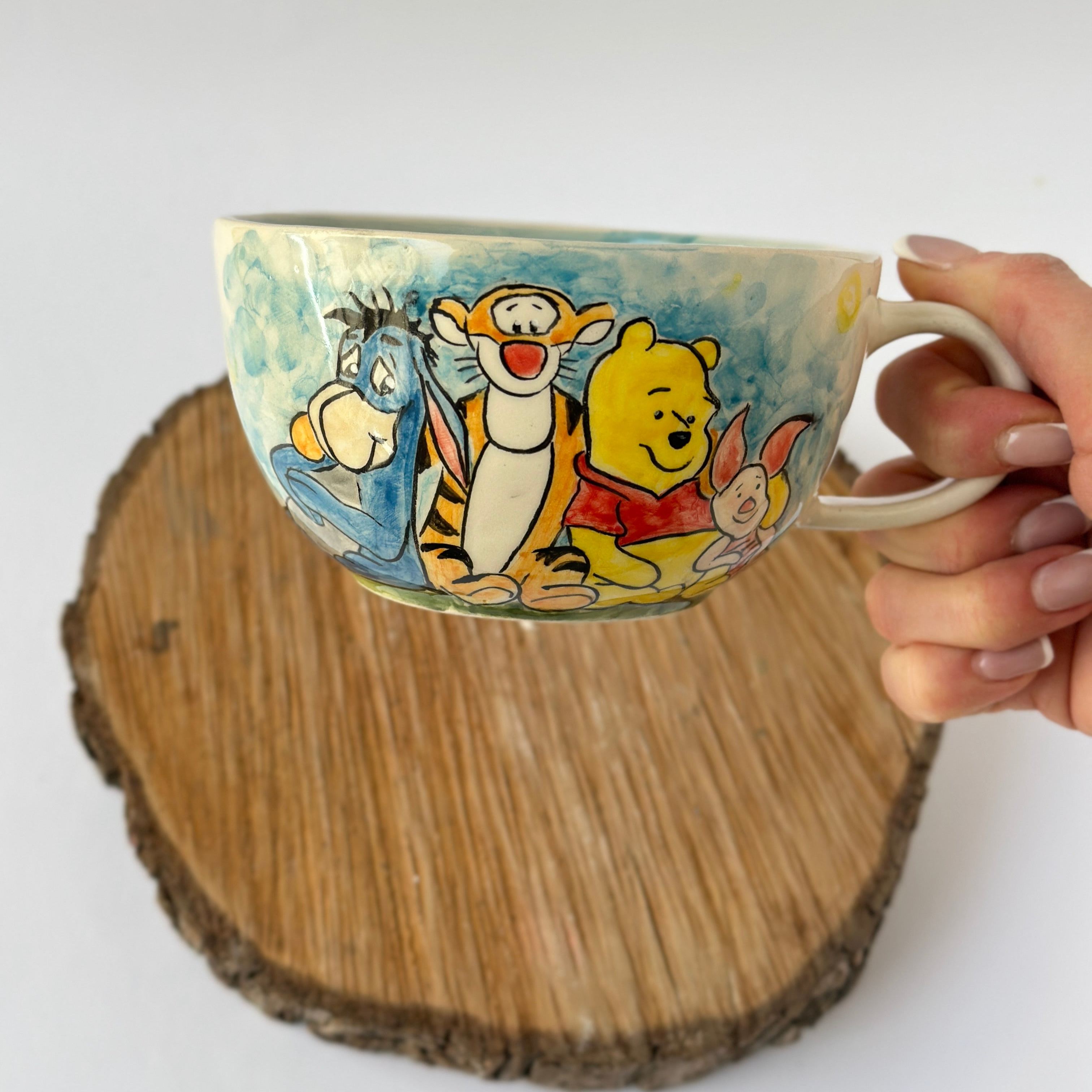 Handmade Cartoon Bear Ceramic Coffee Mug