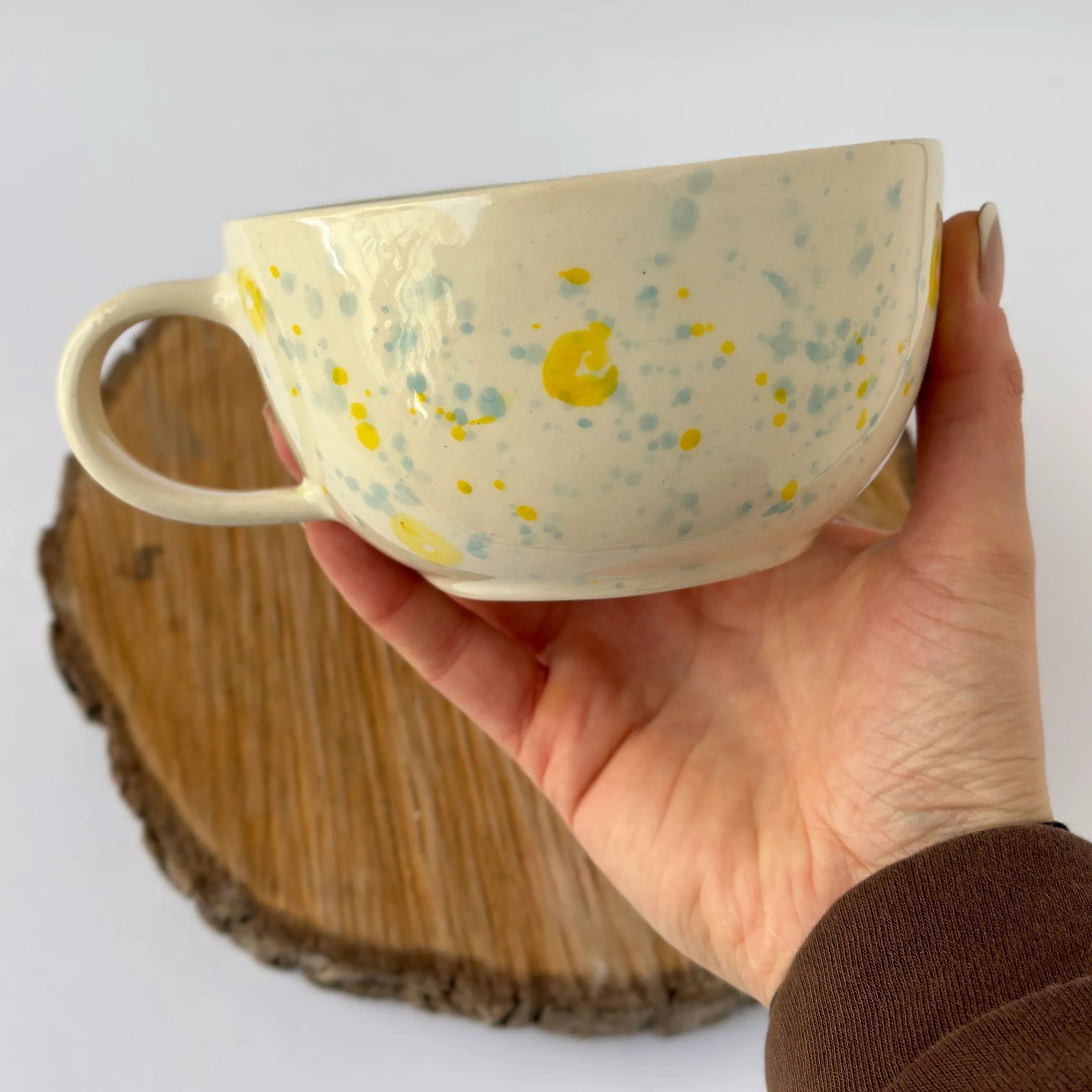 Handmade Cartoon Bear Ceramic Coffee Mug