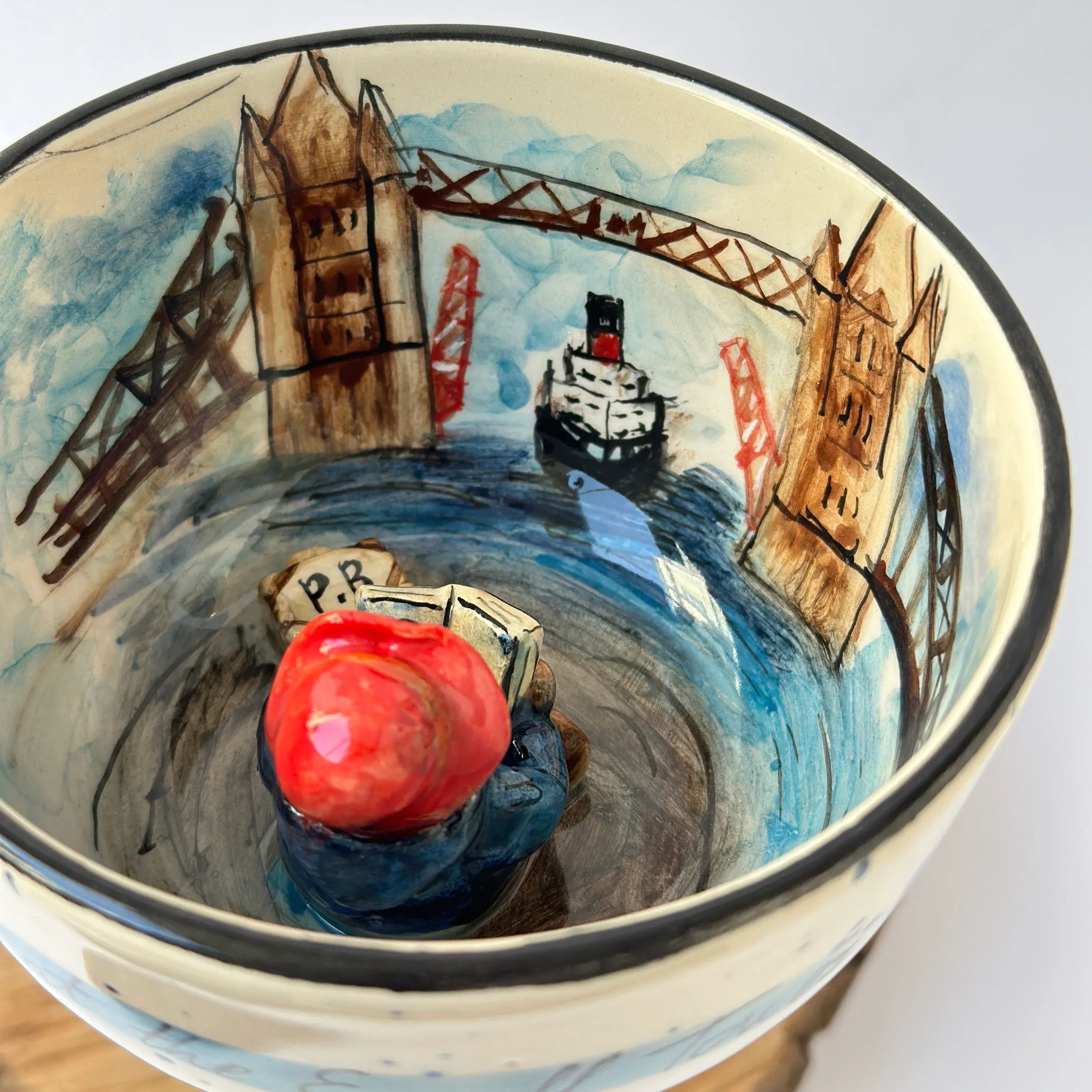 Bear Character Sculpted Stone Cup