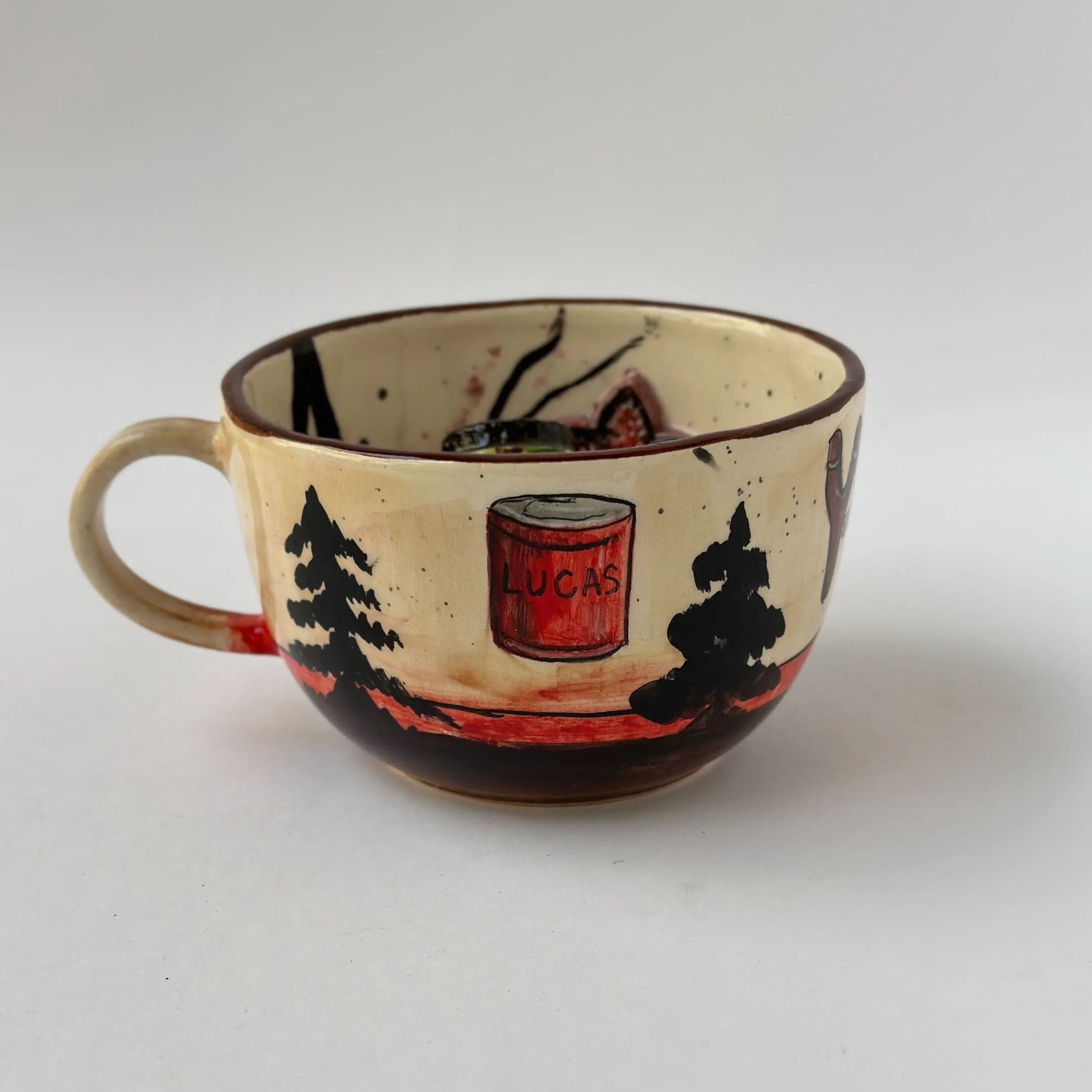 Lucas Character Sculpted Thriller Stone Cup