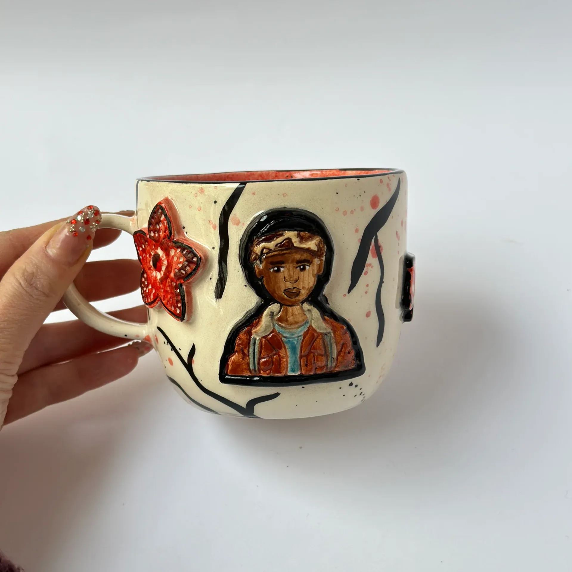 Handmade Ceramic Coffee Cup With Glossy Glaze