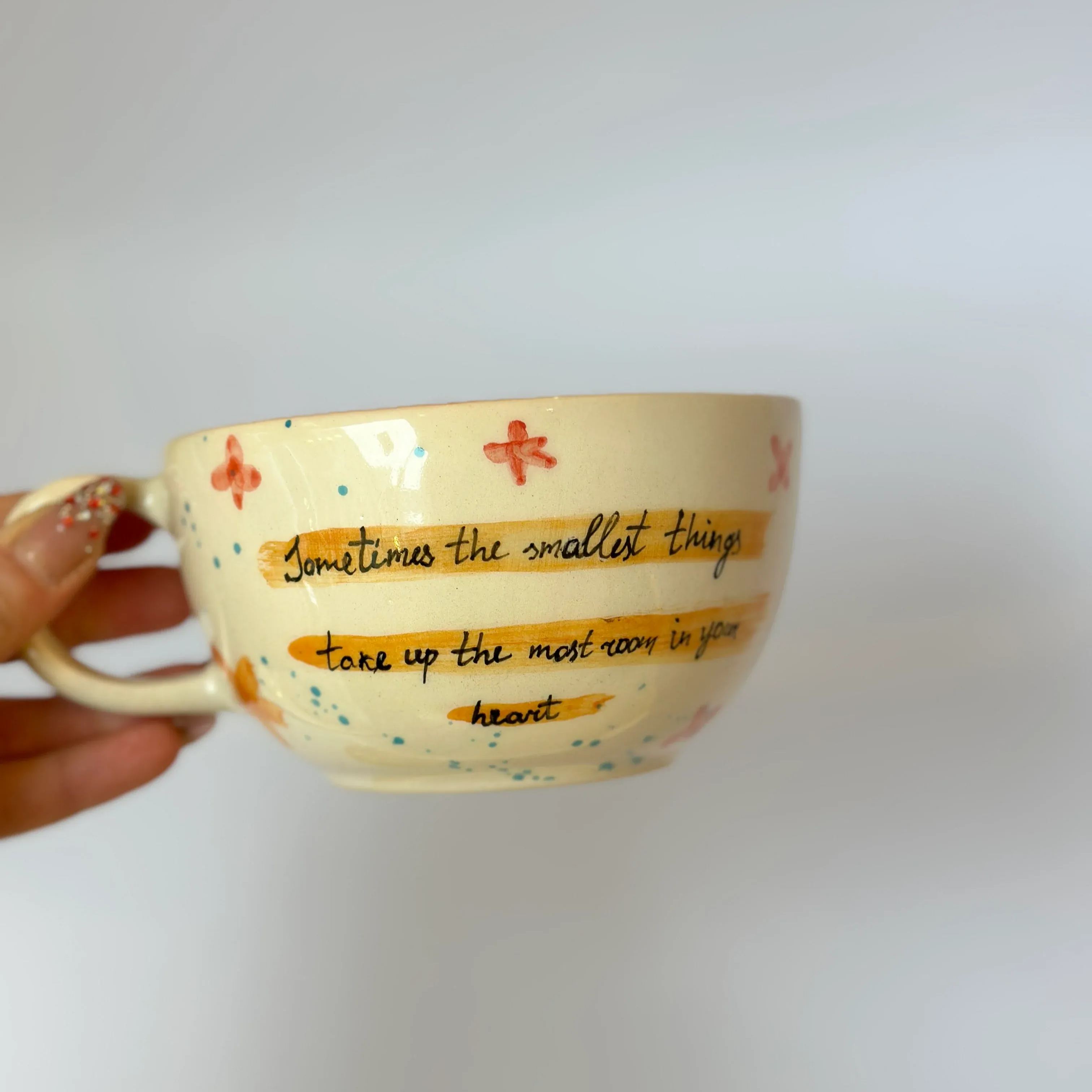 Handcrafted Cartoon Bear Ceramic Coffee Mug