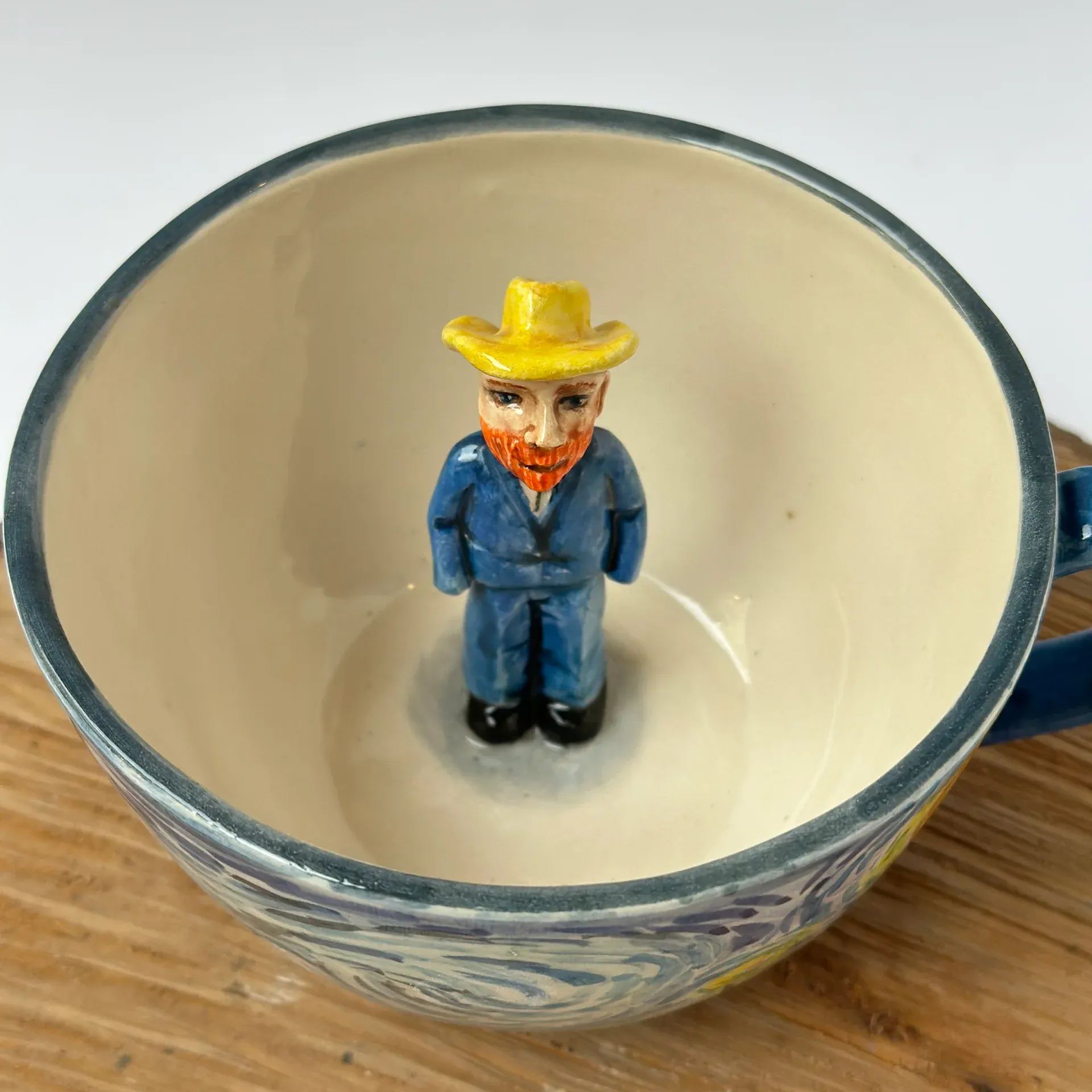 Handmade Ceramic Portrait Coffee Mug