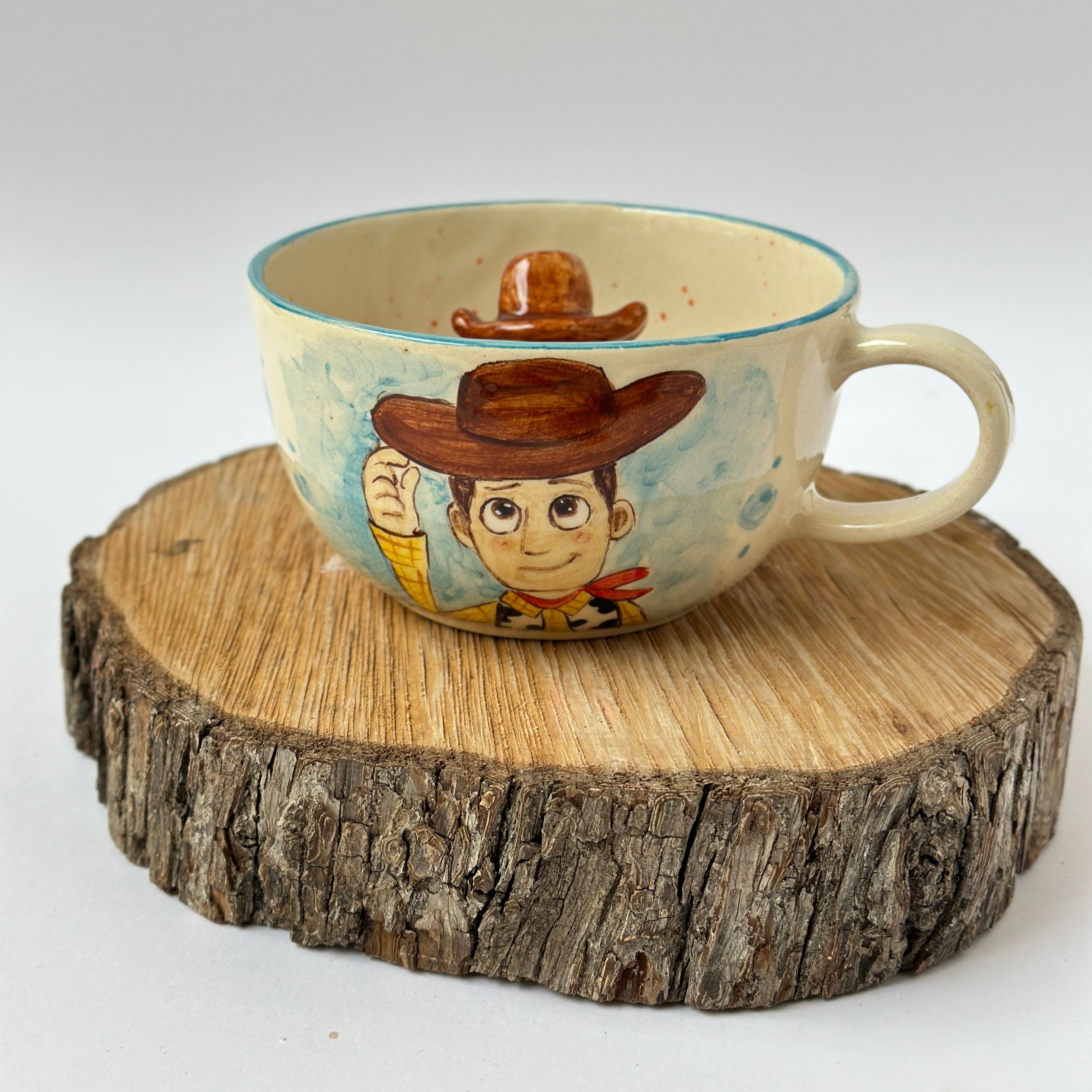 Handmade Woody Cowpoke Character Coffee Mug
