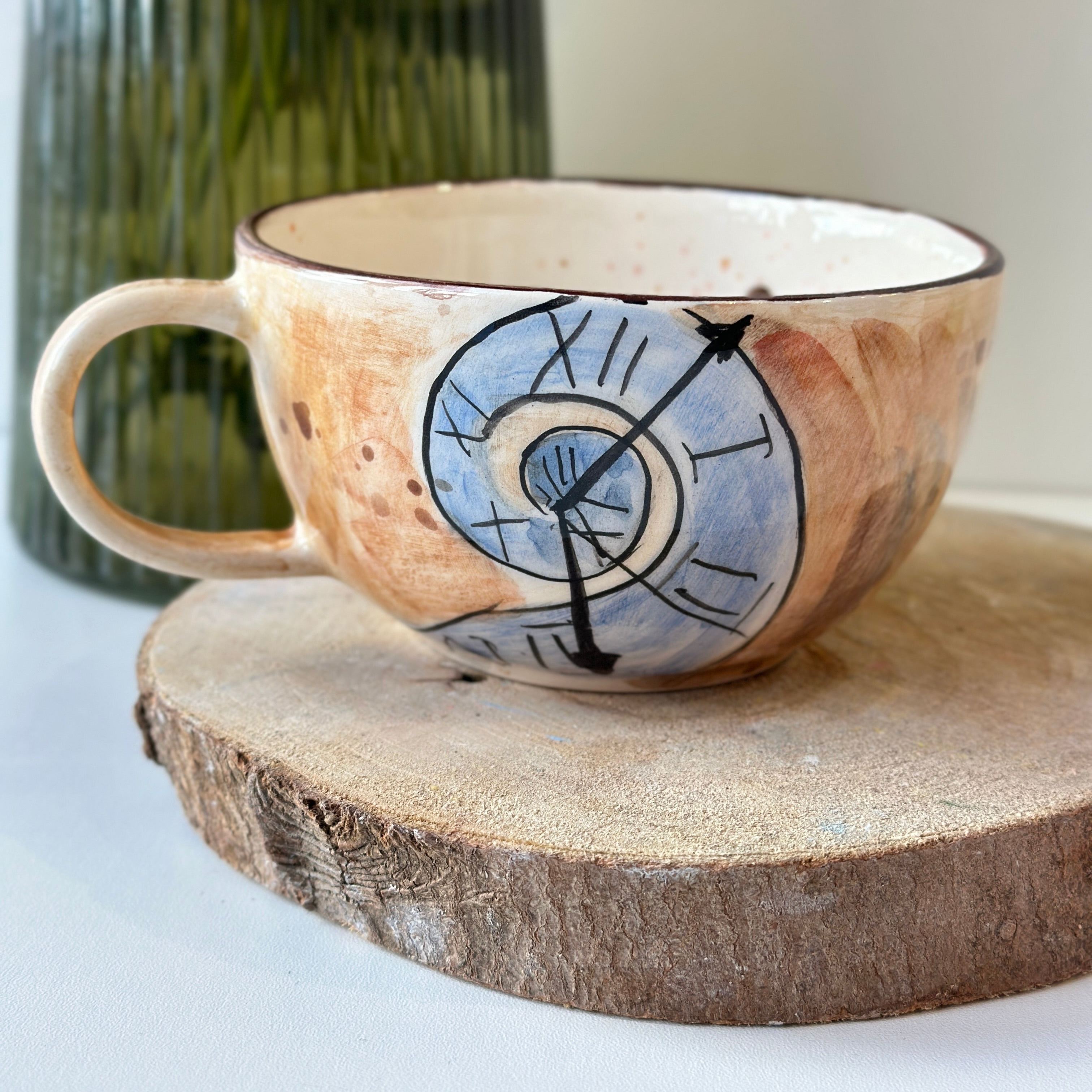Handcrafted Textured Ceramic Coffee Mug