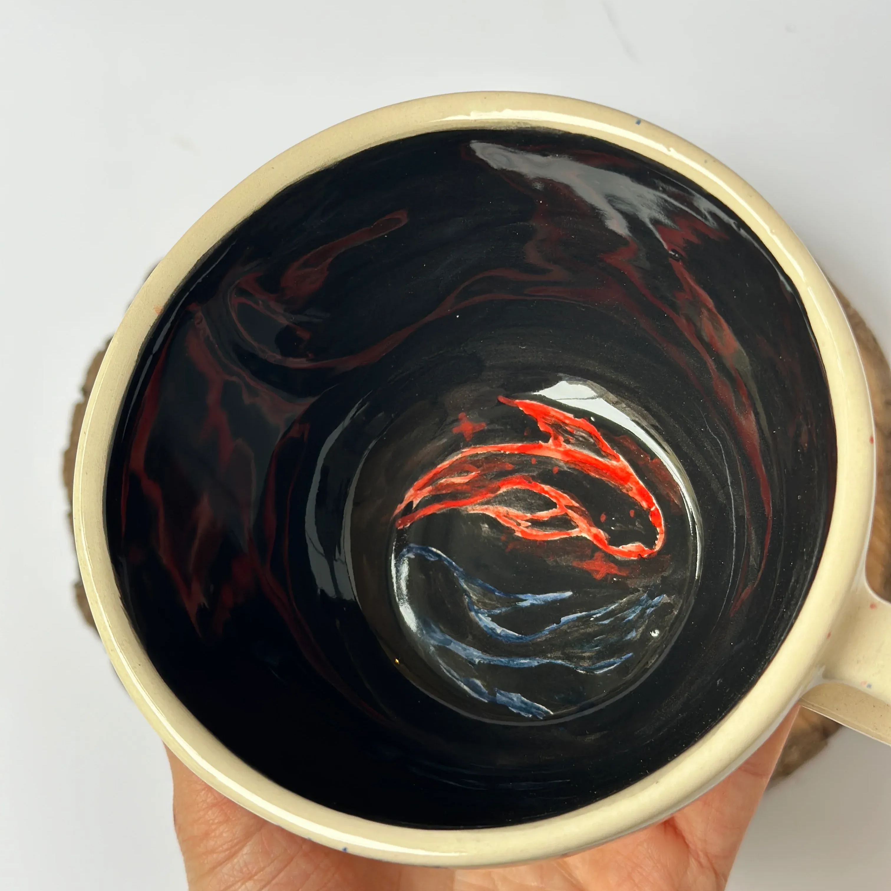 Handmade Natural Ceramic Glossy Coffee Mug