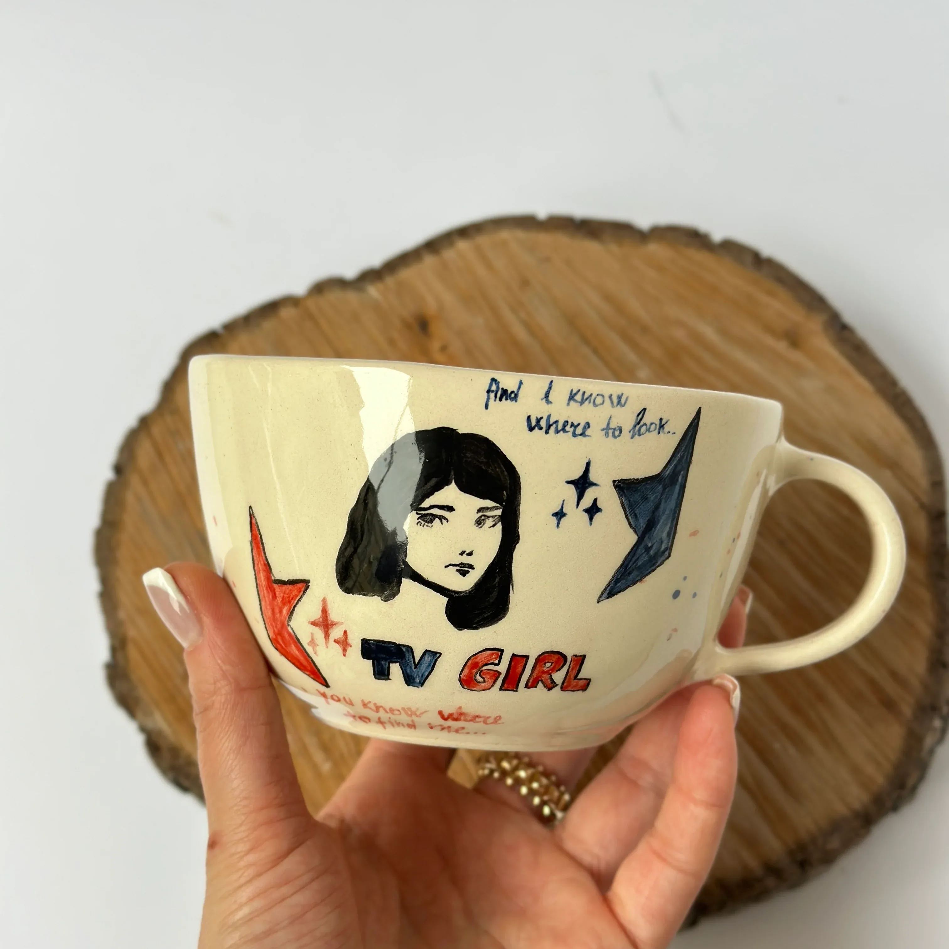 Handmade Natural Ceramic Glossy Coffee Mug