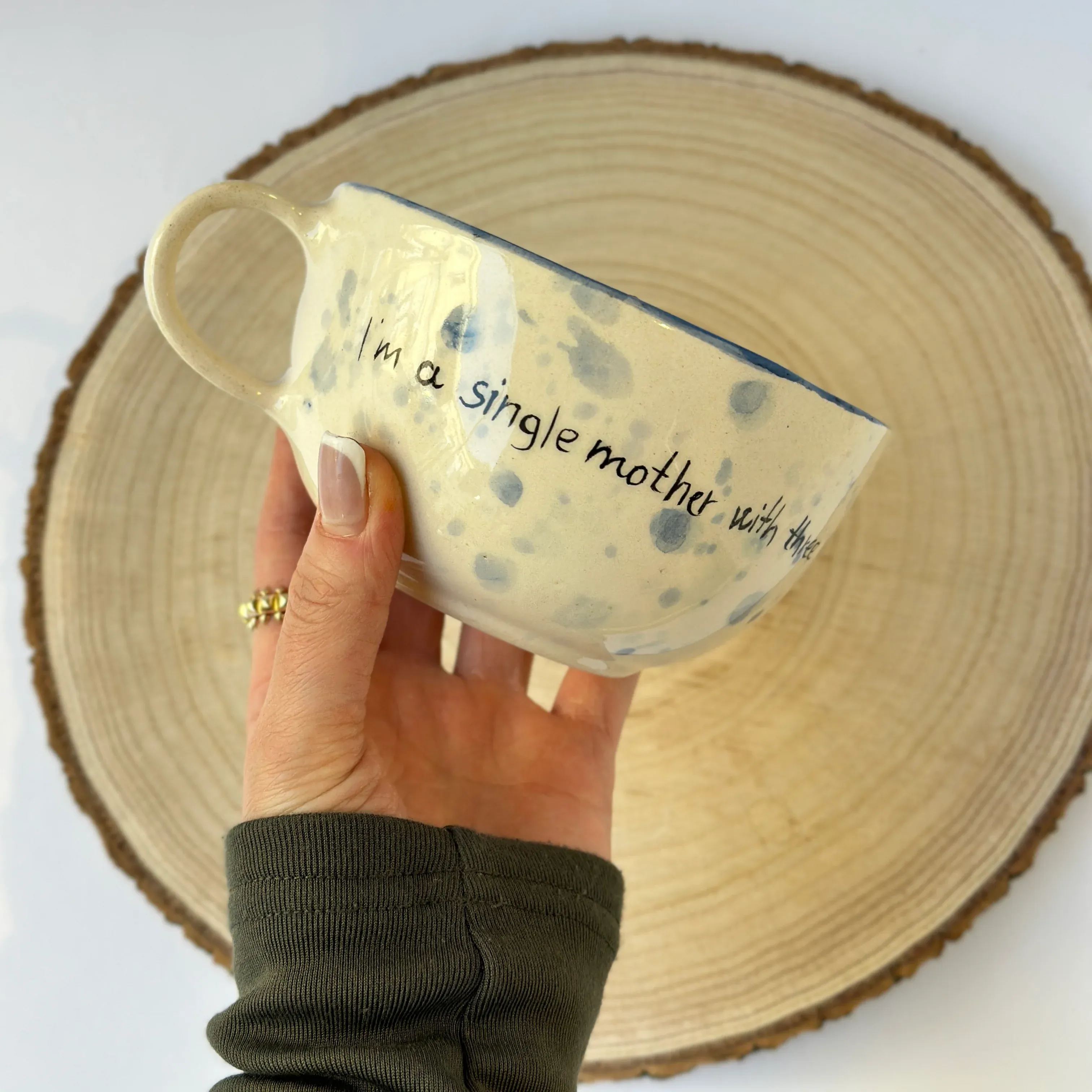 Handmade Ceramic Character Coffee Beverage Mug