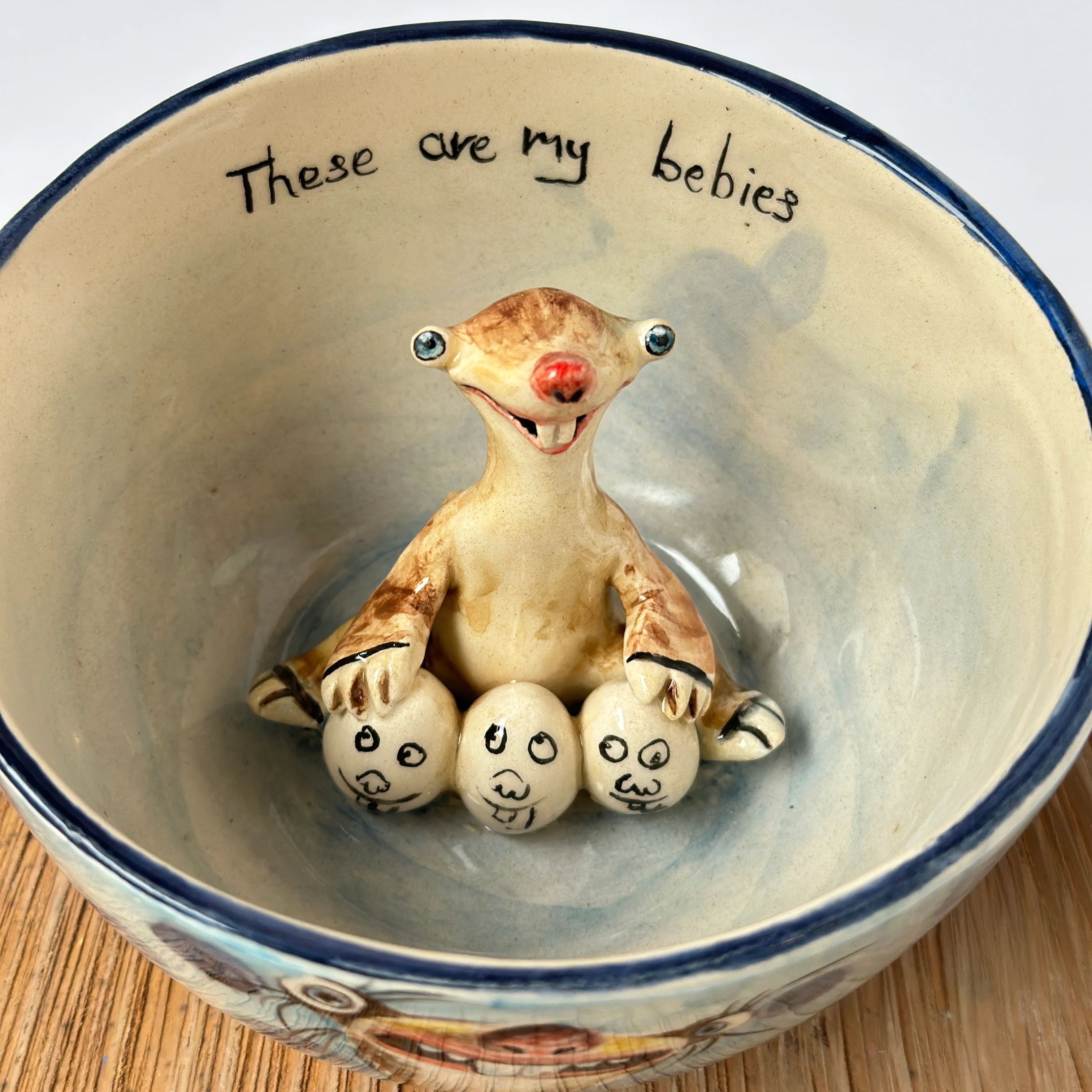 Handmade Character Ceramic Coffee Mug Cup