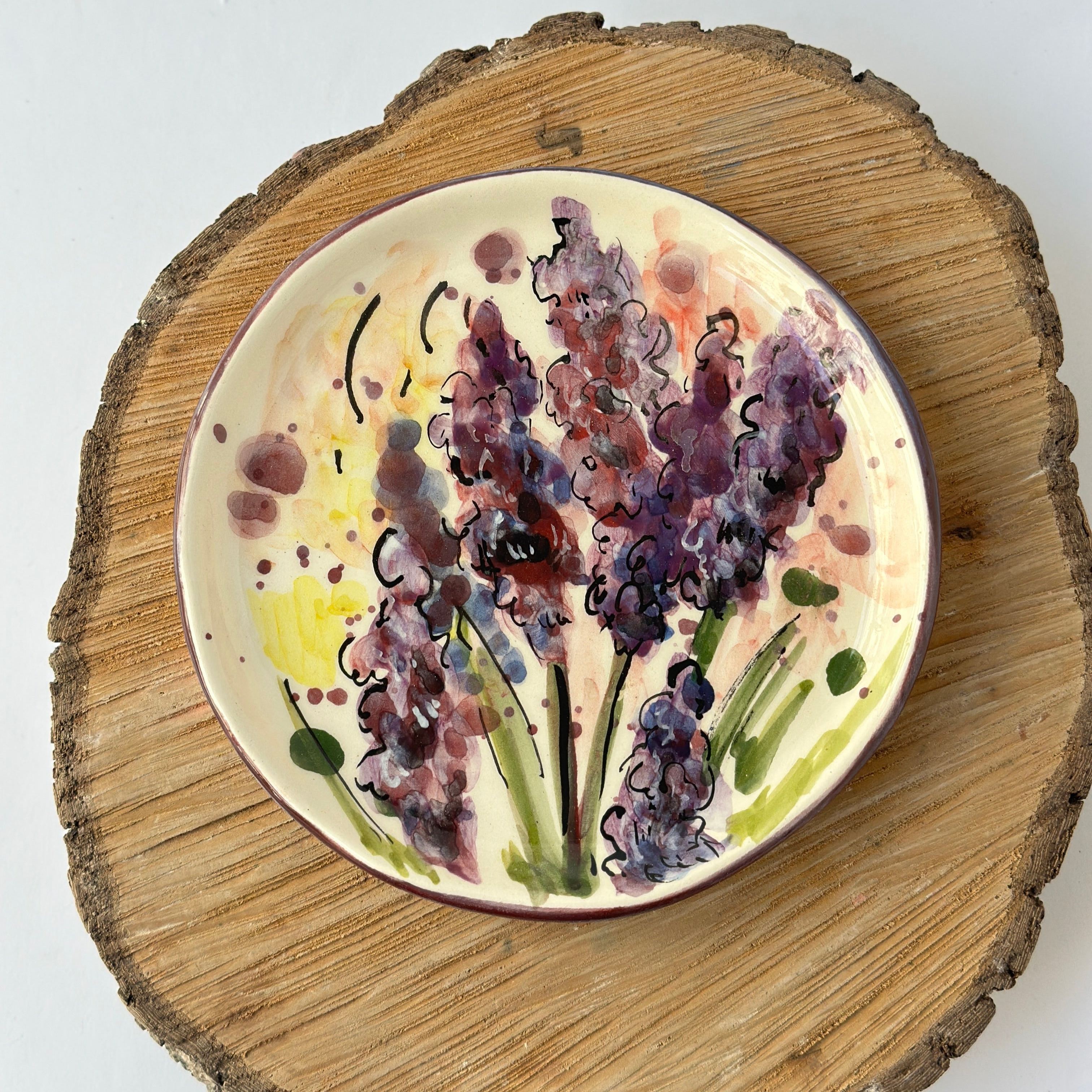 Floral Ceramic Coffee Mug And Plate Set