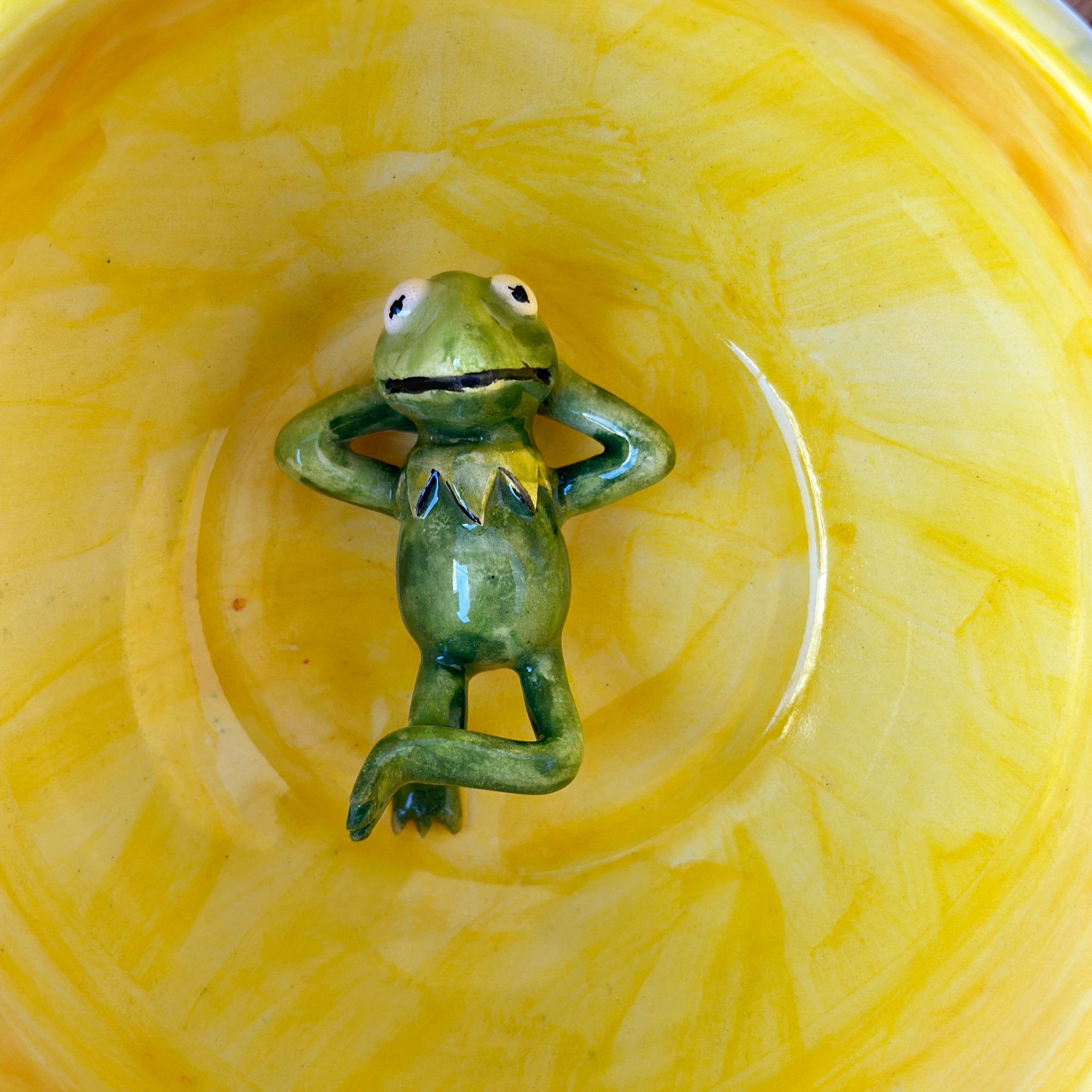 Handmade Frog Character Ceramic Coffee Mug