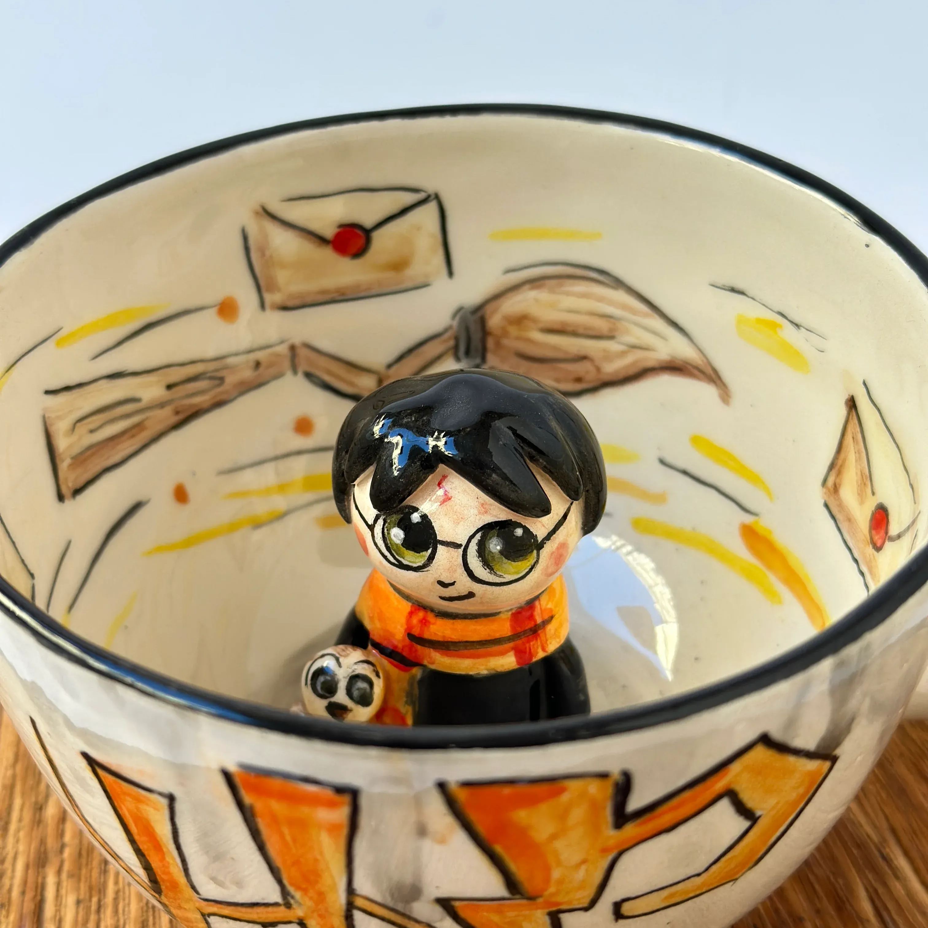 Handmade Ceramic Wizard Theme Coffee Mug