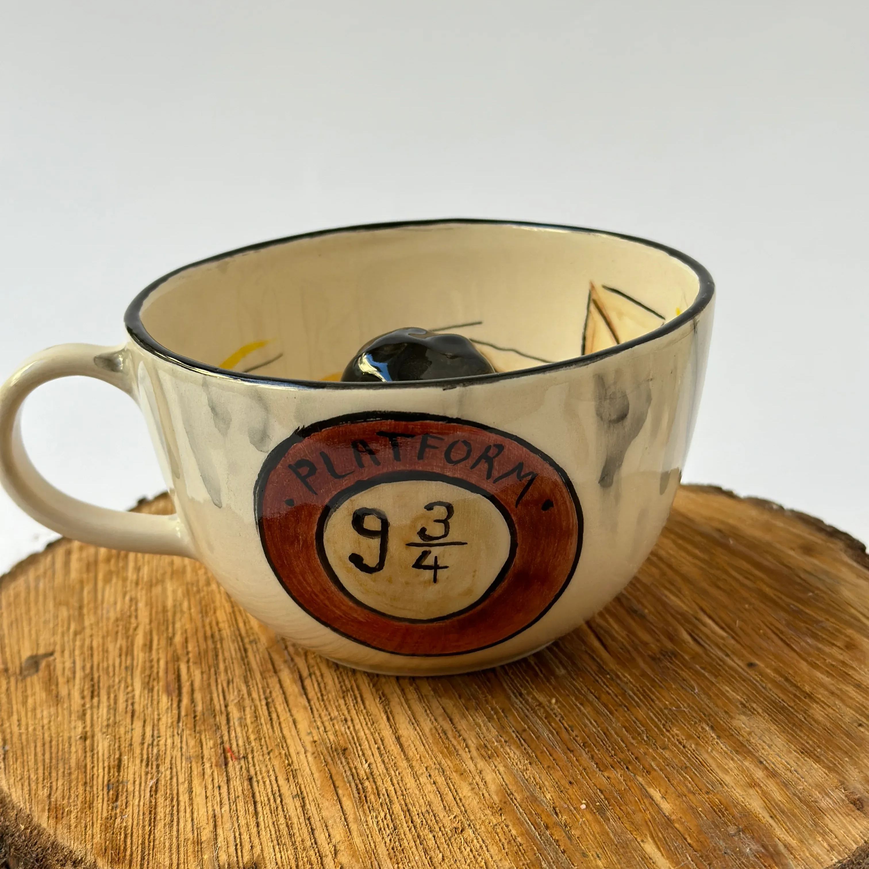 Handmade Ceramic Wizard Theme Coffee Mug