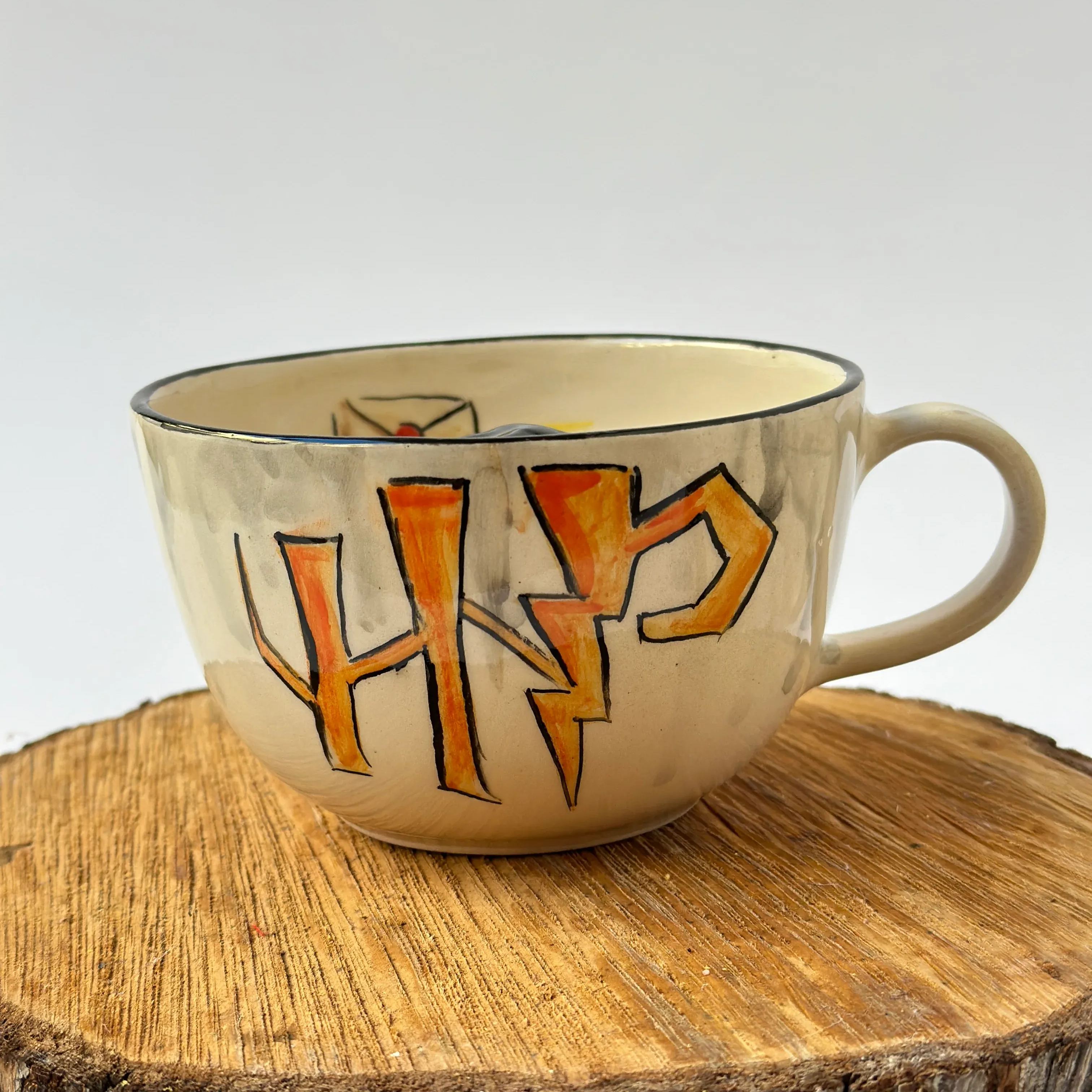 Handmade Ceramic Wizard Theme Coffee Mug