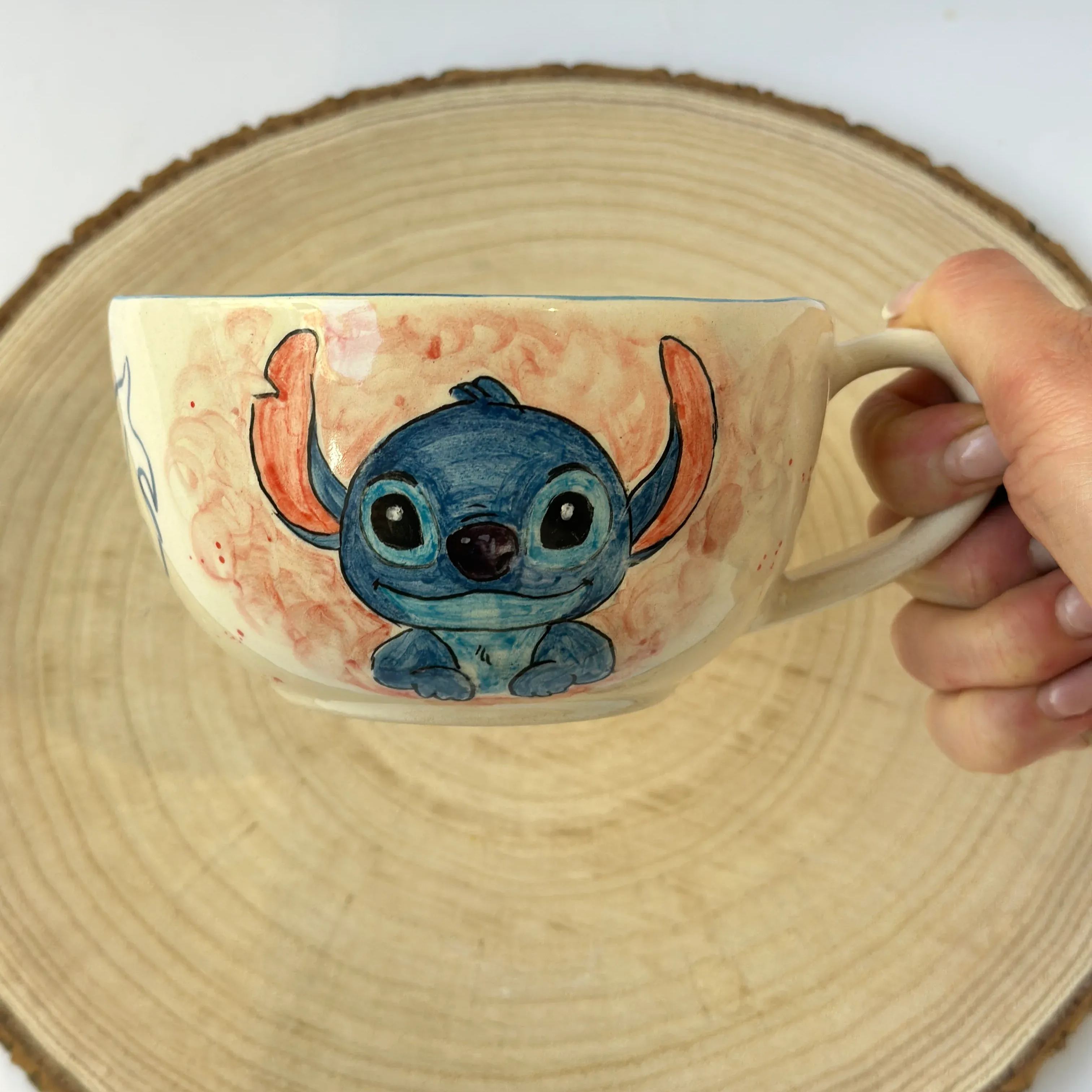 Handmade Ceramic Character Coffee Cup For Tea
