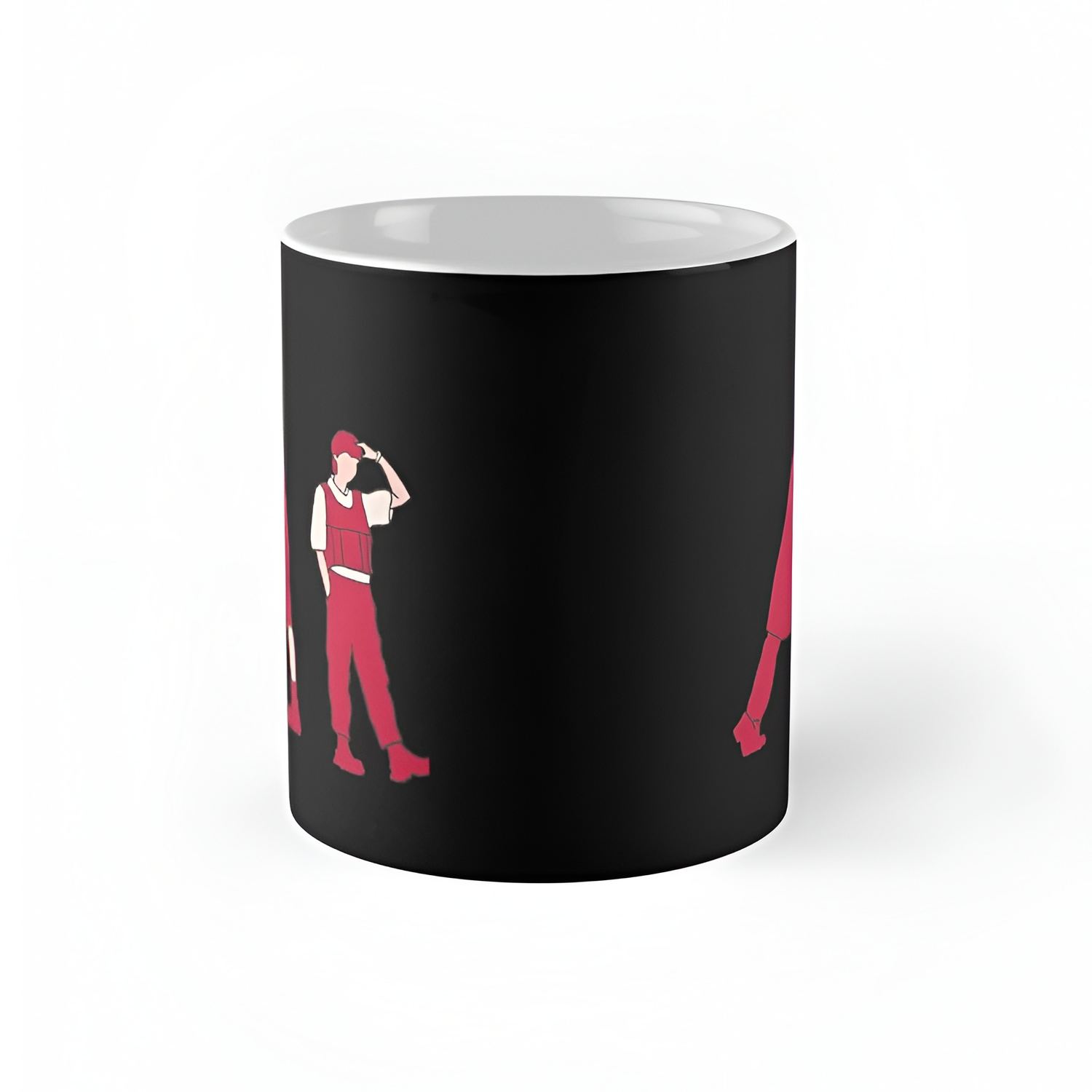 Bangtan Red Silhouette Graphic Coffee Mug