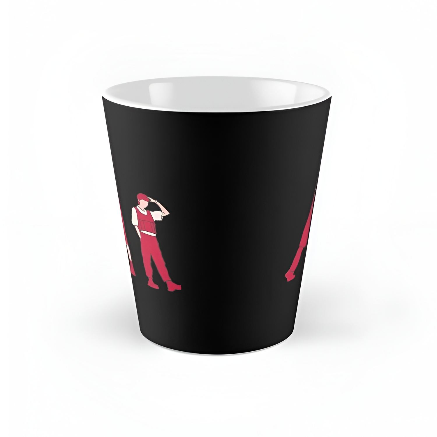 Bangtan Red Silhouette Graphic Coffee Mug