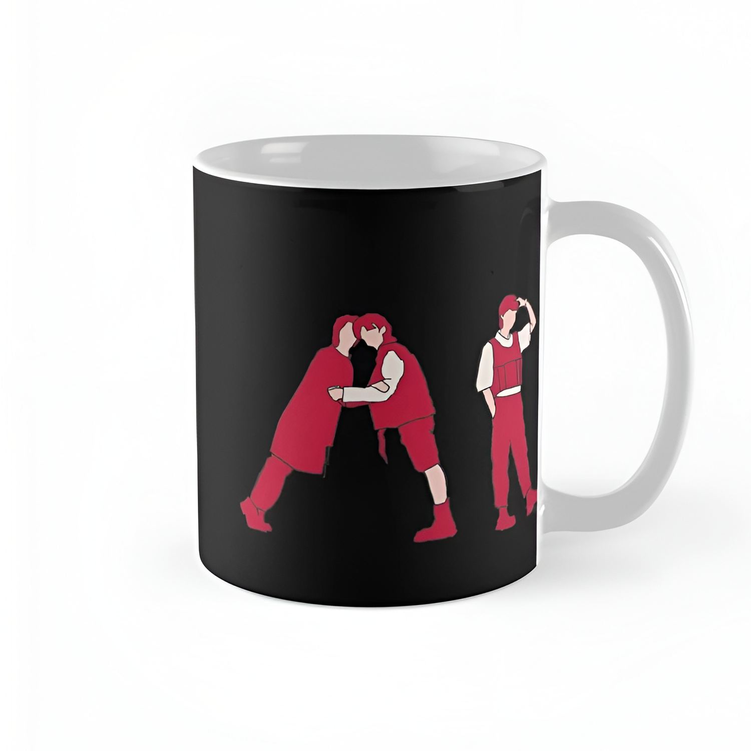 Bangtan Red Silhouette Graphic Coffee Mug