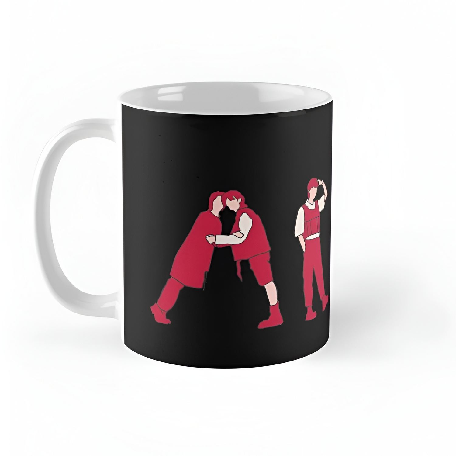 Bangtan Red Silhouette Graphic Coffee Mug