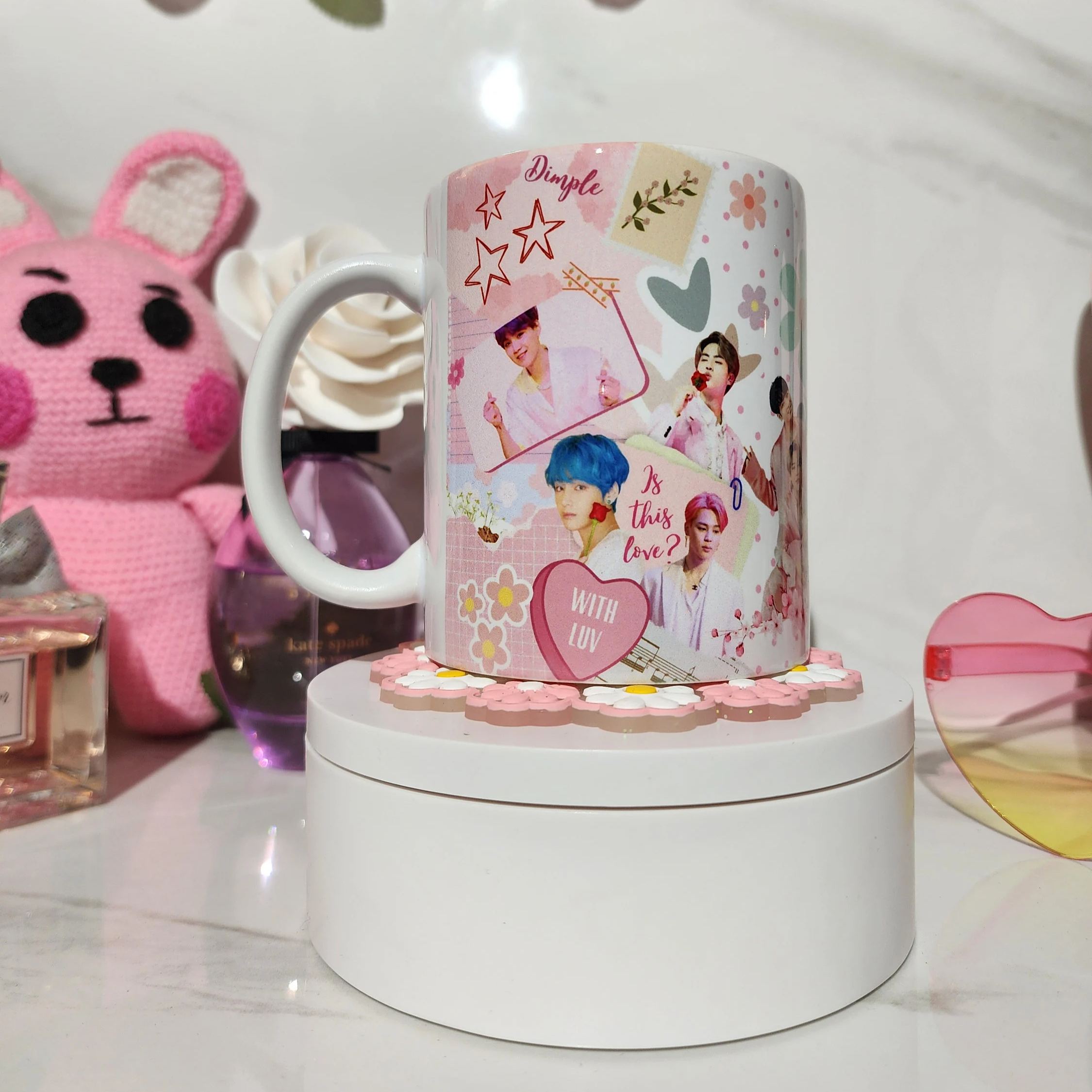 Ceramic Coffee Mug With Group Music Design