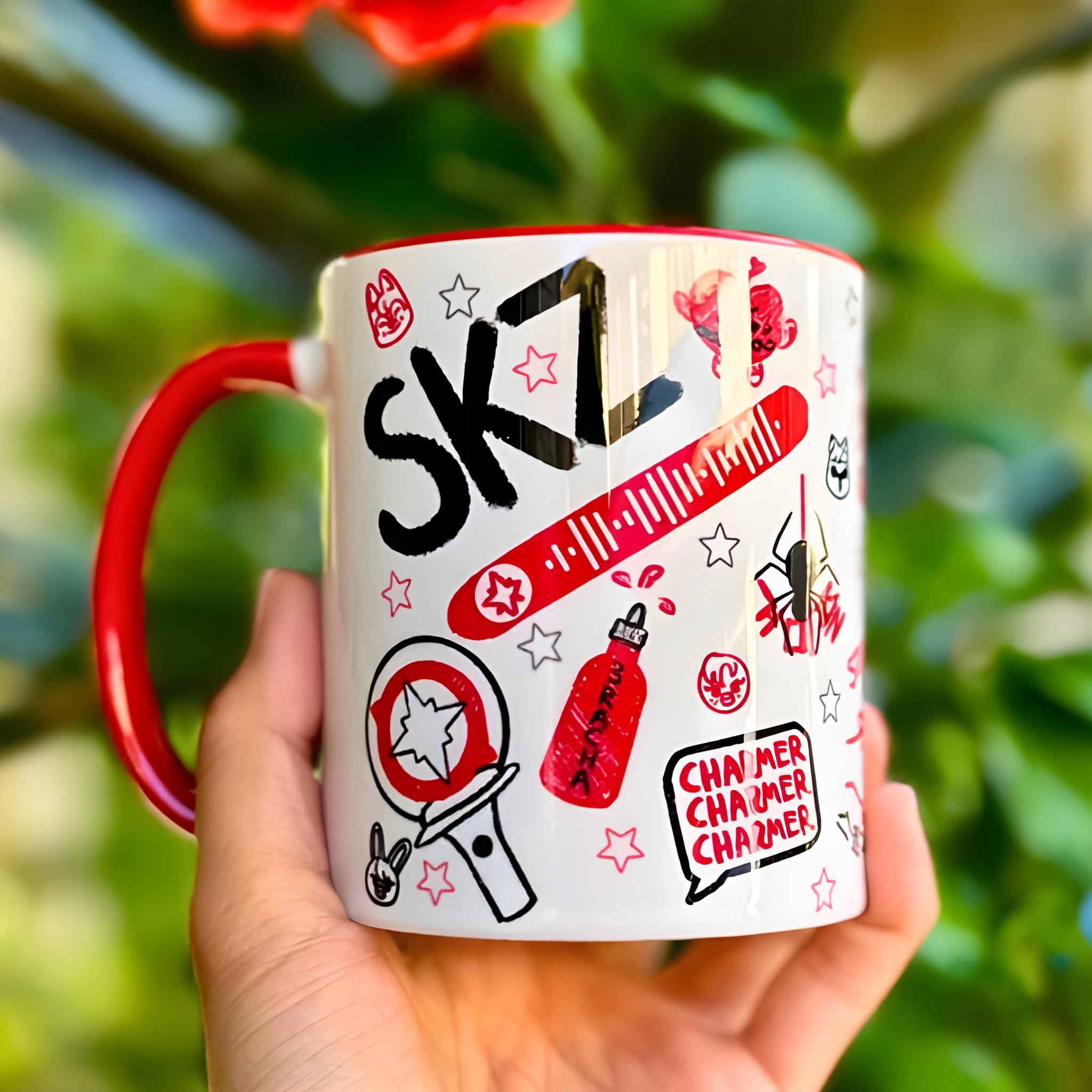 K Pop SKZ Doodle Art Ceramic Mug