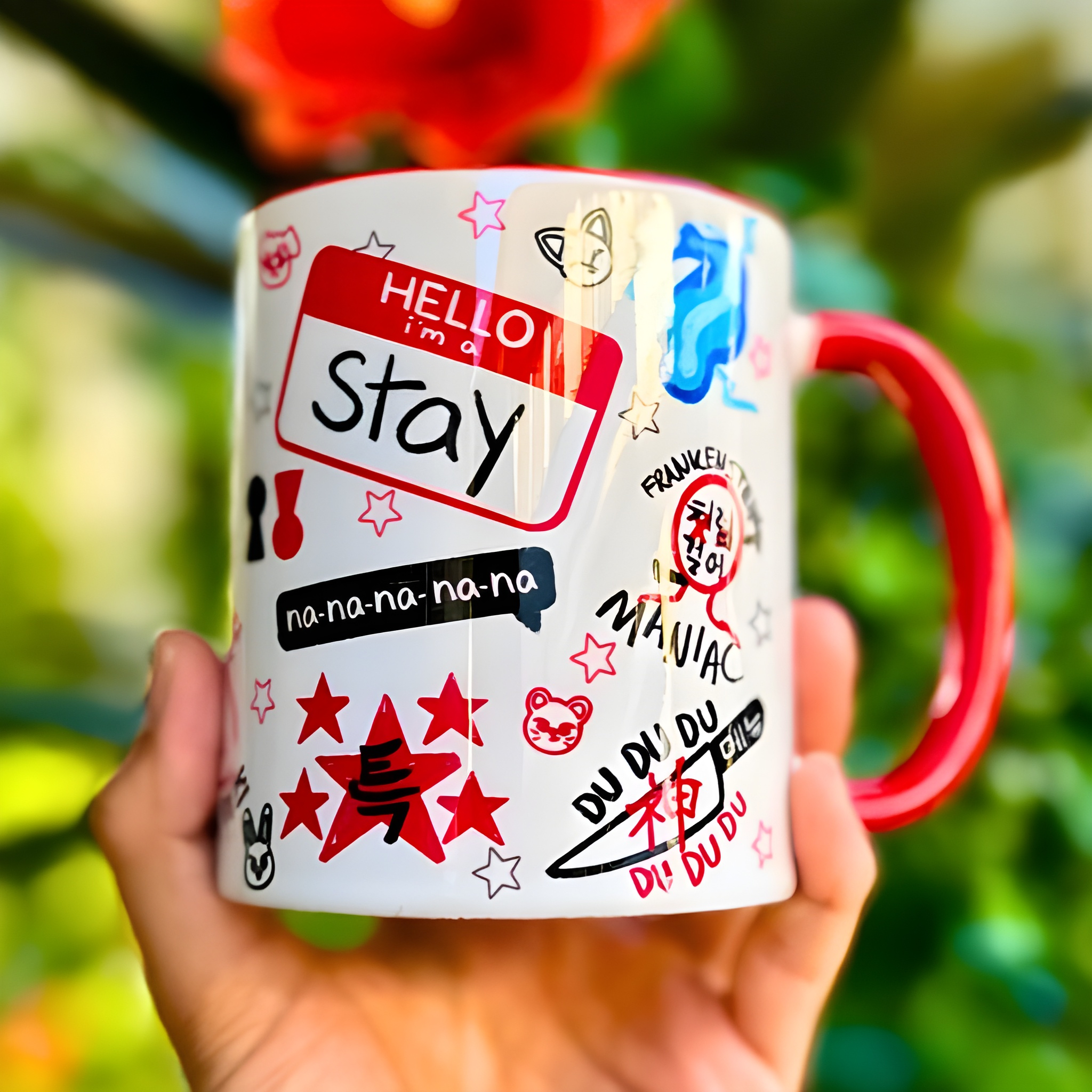 K Pop SKZ Doodle Art Ceramic Mug