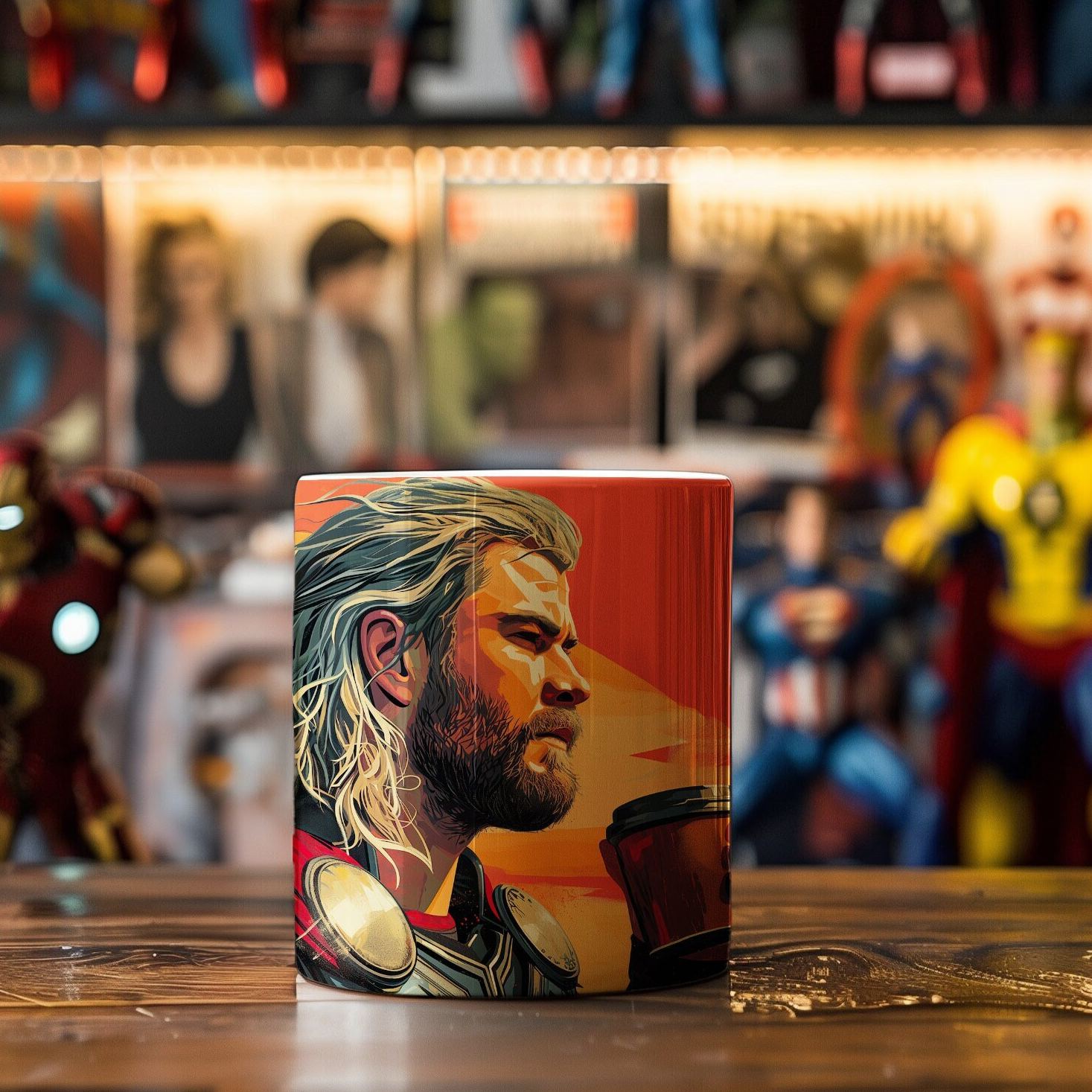 Thor Comic Art Ceramic Coffee Mug Drinkware