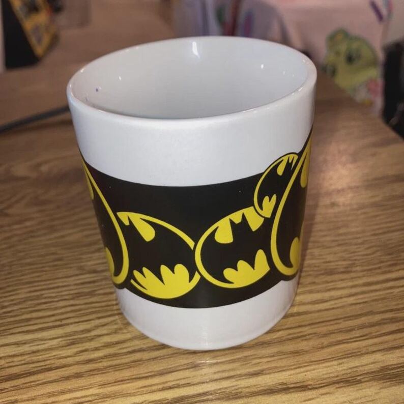 Vintage DC Comics Batman Logo Mug