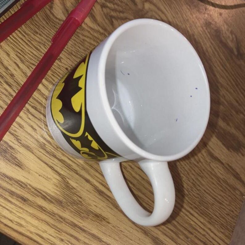 Vintage DC Comics Batman Logo Mug