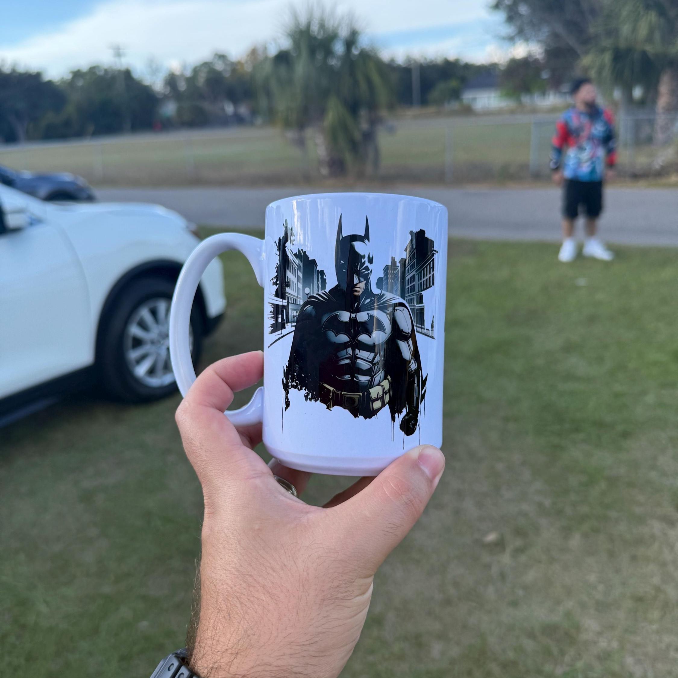 Batman City Scape Graphic Ceramic Fifteen Ounce Mug