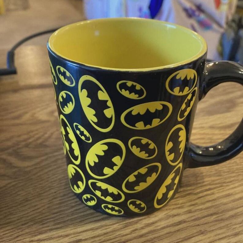 Vintage Batman Multi Logo Ceramic Mug
