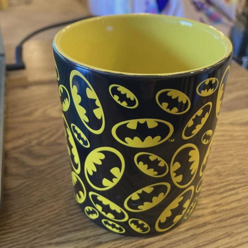 Vintage Batman Multi Logo Ceramic Mug