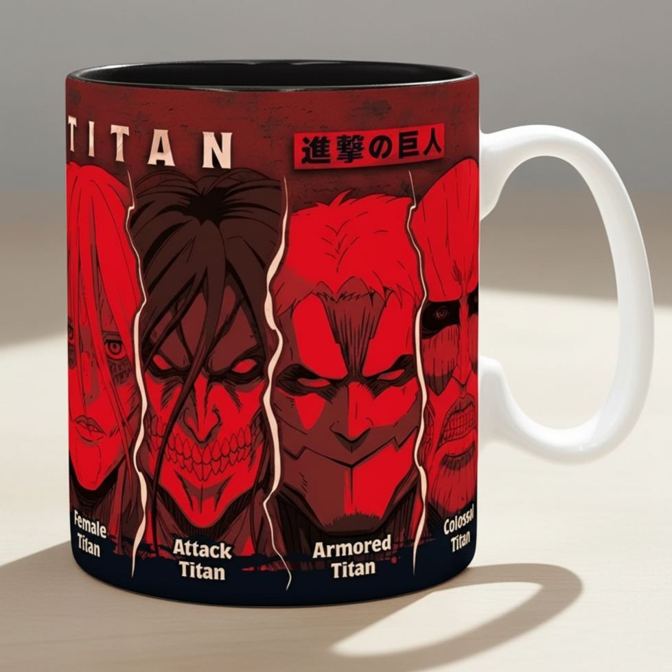 Titan Characters Portraits Large Mug