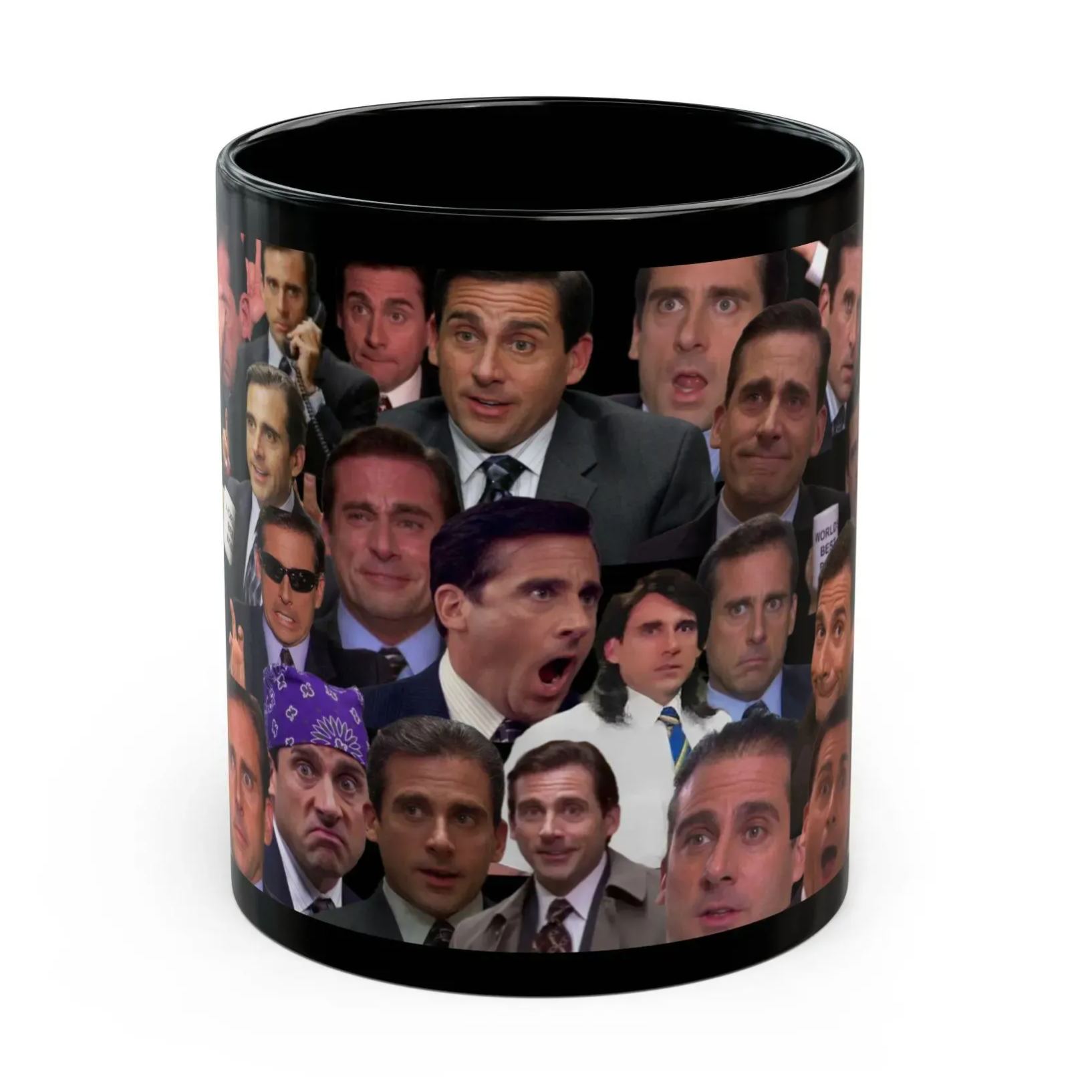 Michael Scott Collage Ceramic Coffee Mug Front View