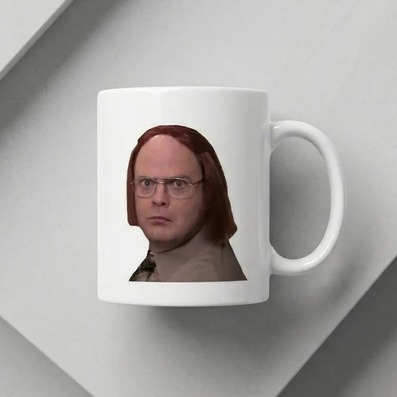 Dwight Schrute Meredith Disguise Color Changing Mug