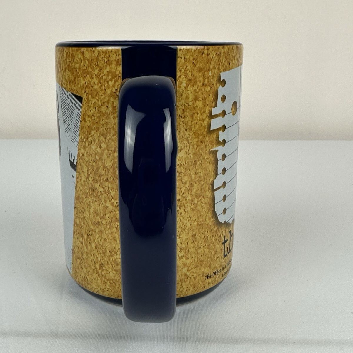 Side View Of Blue Handle On The Office Jim Halpert Ceramic Mug