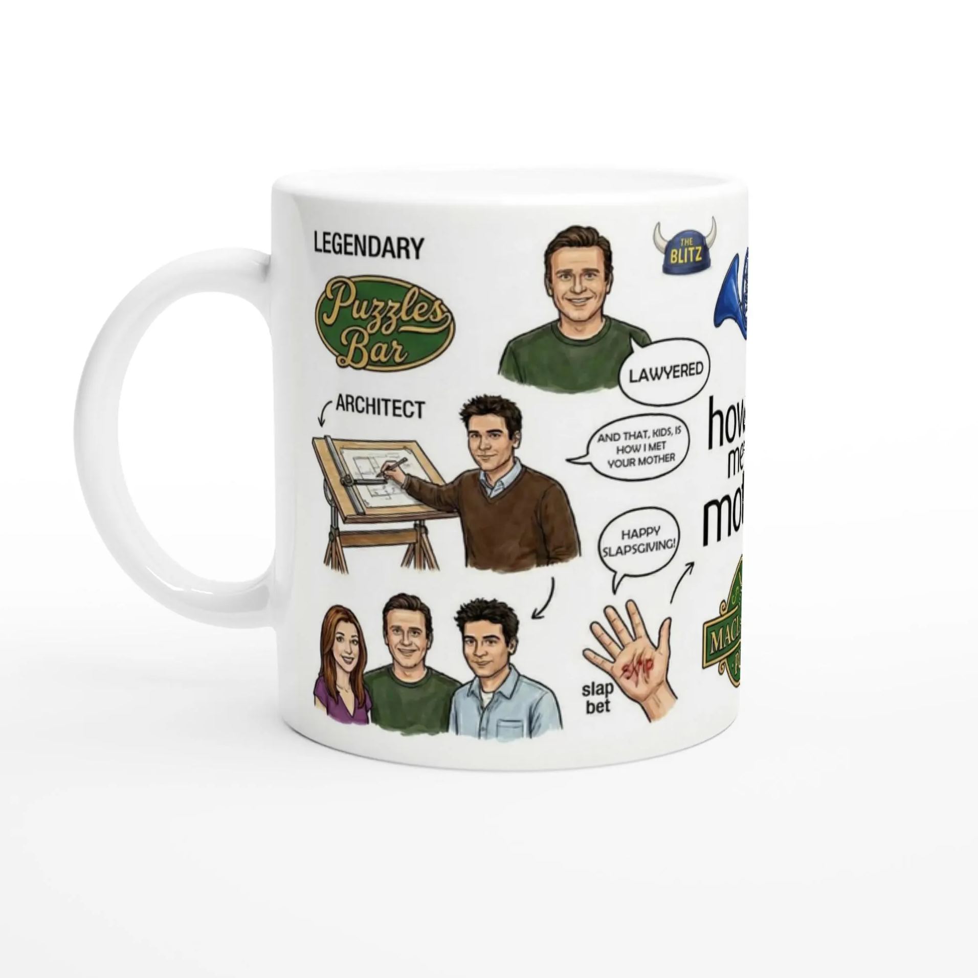 How I Met Your Mother Character Ceramic Mug 11 Oz