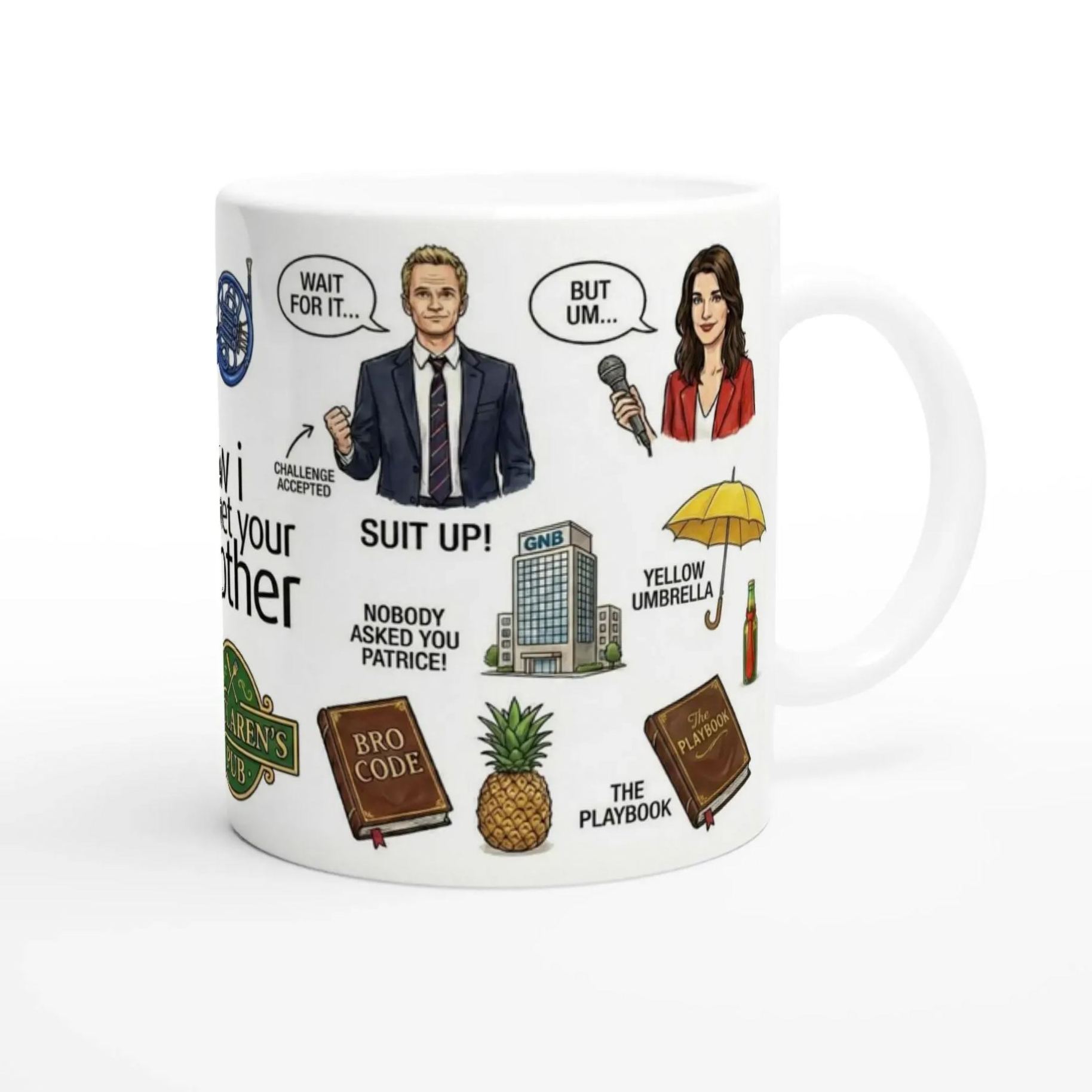 How I Met Your Mother Character Ceramic Mug 11 Oz