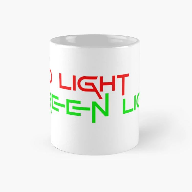 Red Light Green Light Ceramic Coffee Mug