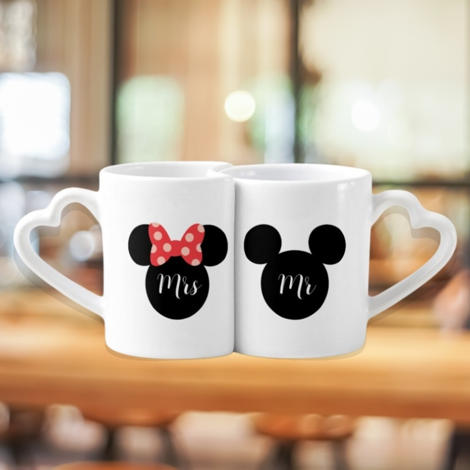 Mr and Mrs Mouse Pair Ceramic Mug Set