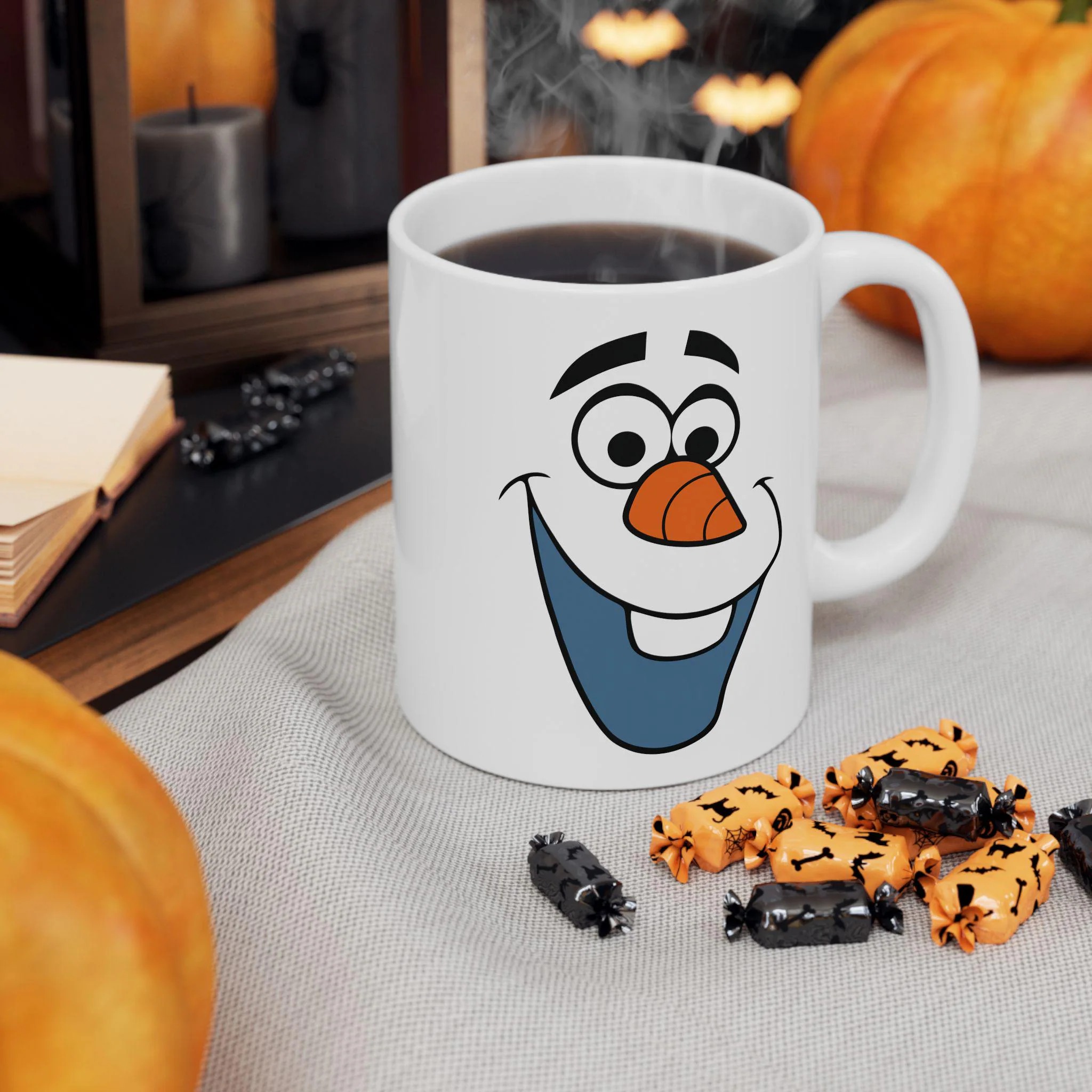 Happy Olaf Face Mug